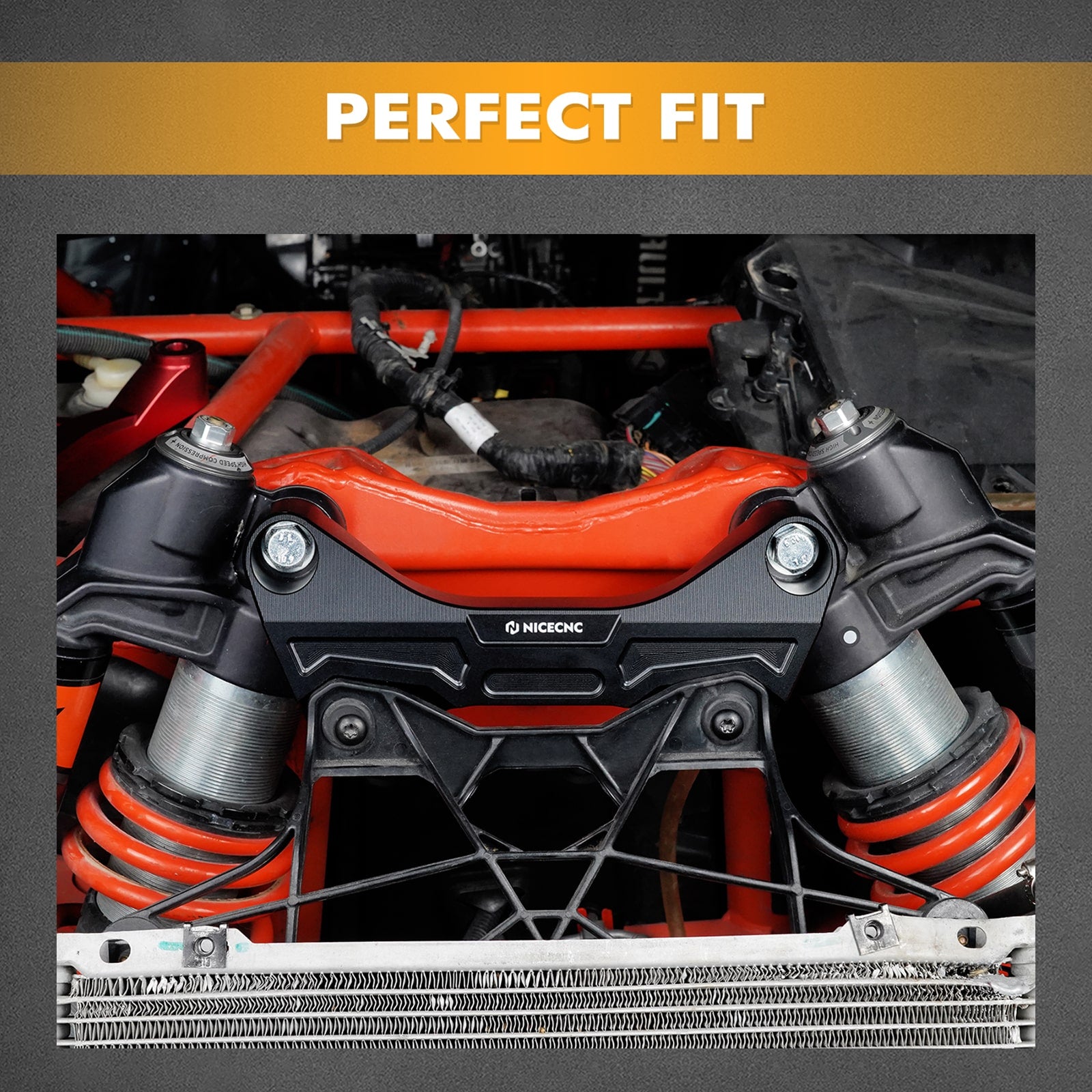 UTV Front Shock Tower Brace Bracket Mount For Can-Am X3 2017-2024