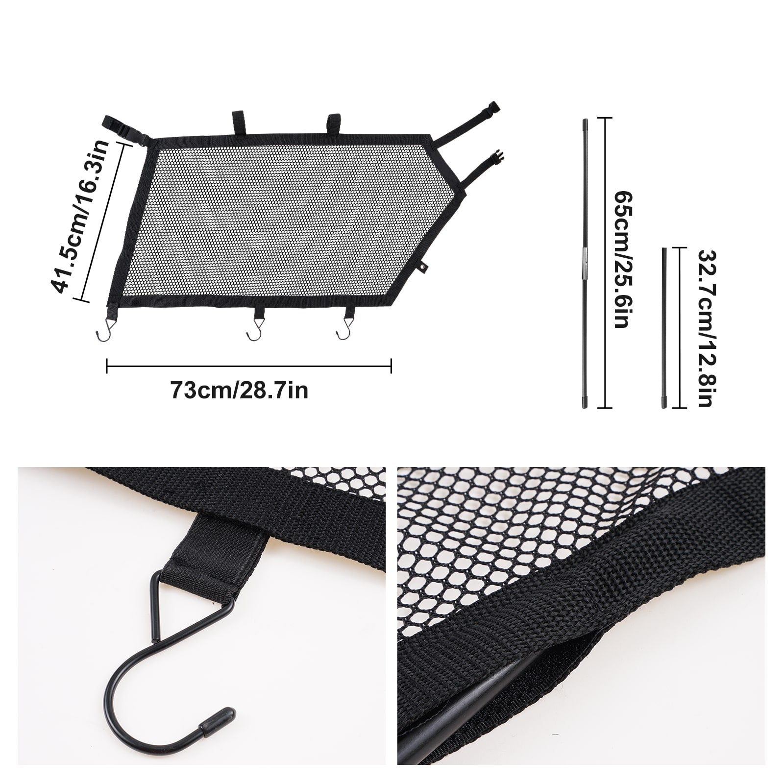 UTV Side Window Nets Shield Cover Sunshade Mesh Kit For Can-Am X3 2017-2023