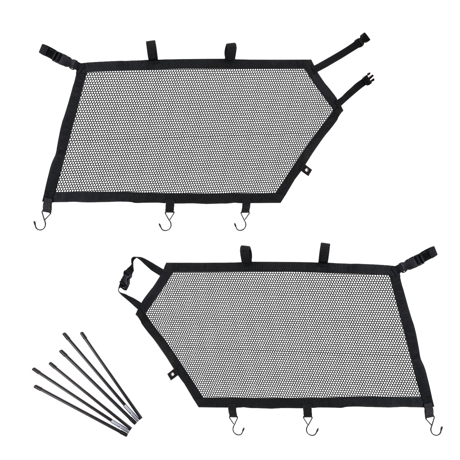 UTV Side Window Nets Shield Cover Sunshade Mesh Kit For Can-Am X3 2017-2023