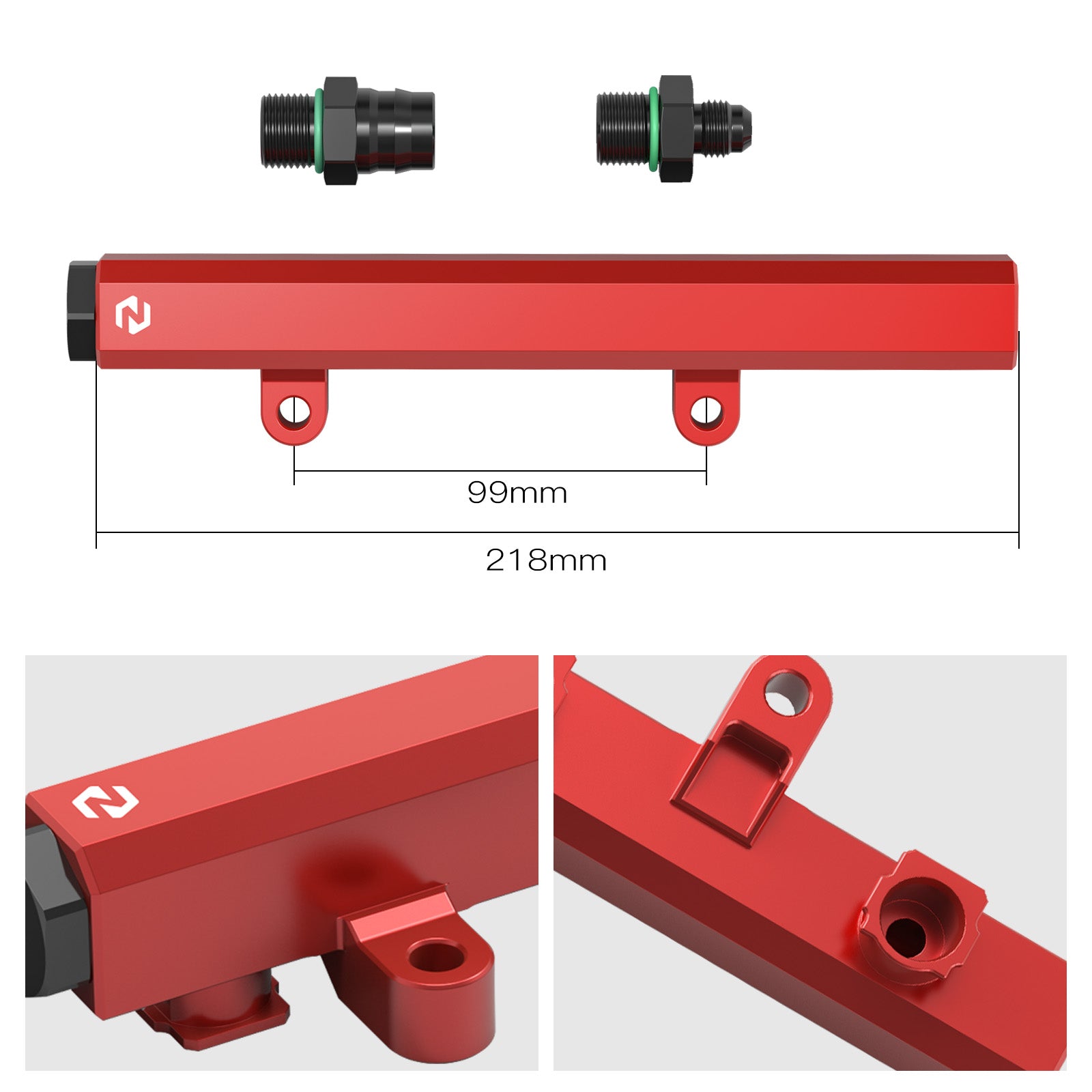 UTV Racing Intake Fuel Injector Rail Kit For Can-Am Maverick X3 2017-2023