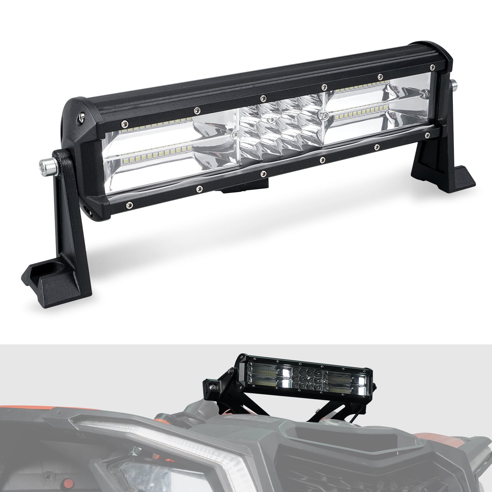 Can-Am Maverick X3 UTV 40W Shock Tower LED Light Bar w/Bracket
