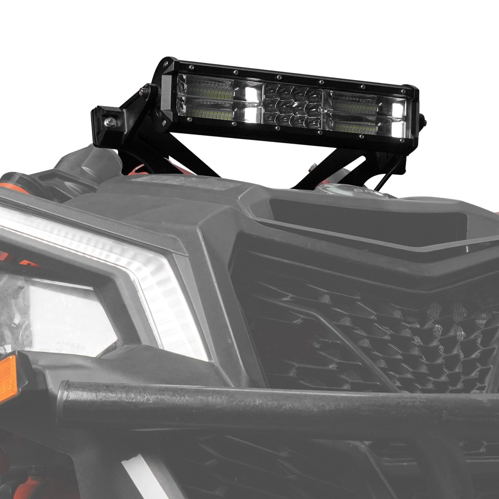 UTV 40W Shock Tower Mount LED Light Bar w/Bracket For Can-Am X3 2017-2023