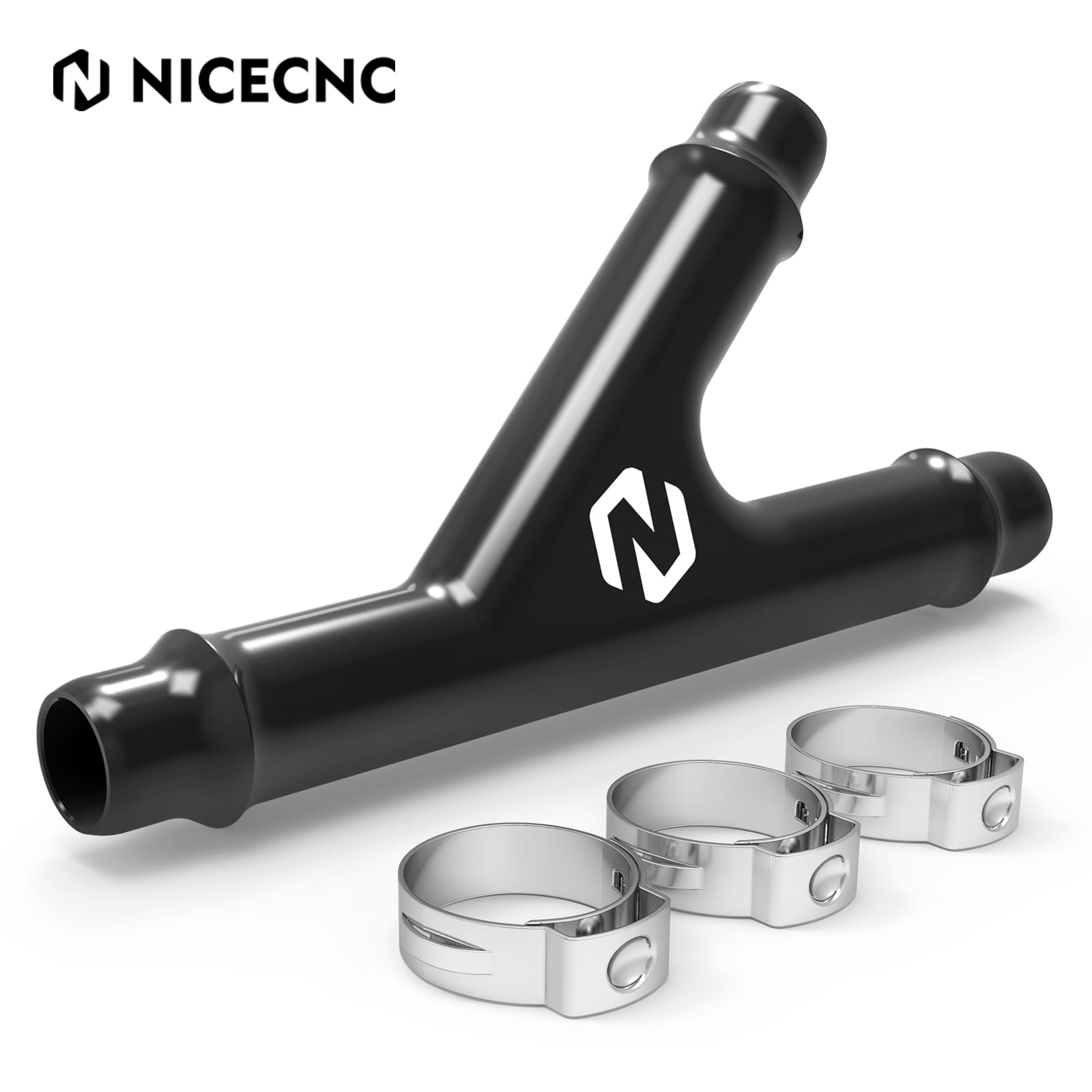 Aluminum Y Fitting with Hose Clamps for Can Am Maverick X3