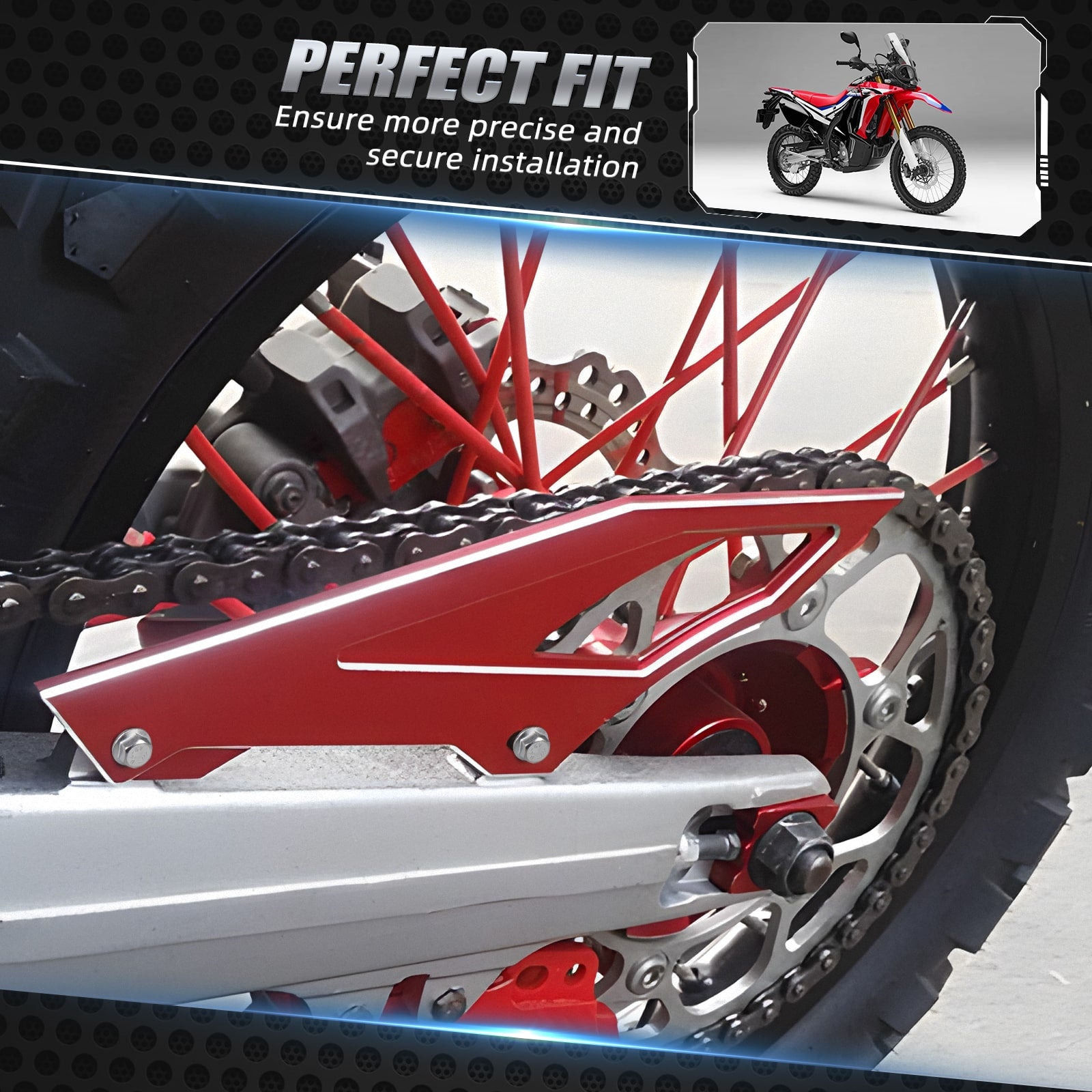 Chain Cover Guard For Honda CRF250L/M 12-15 Yamaha Serow225