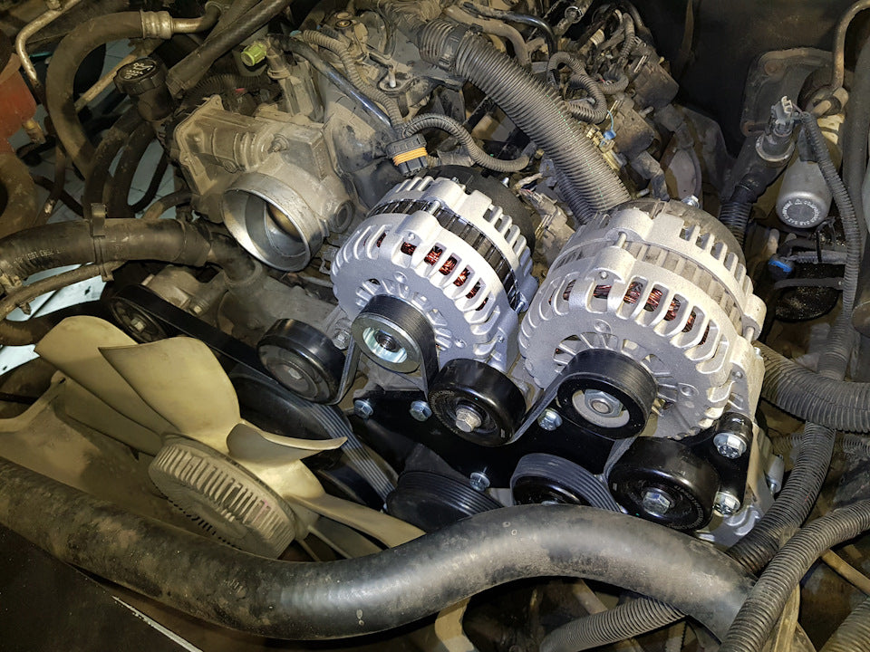 LS Triple Alternator Bracket Kit For Chevy For GM Vortec Engine 2000-2013 4.8 5.3 6.0 6.2 V8
