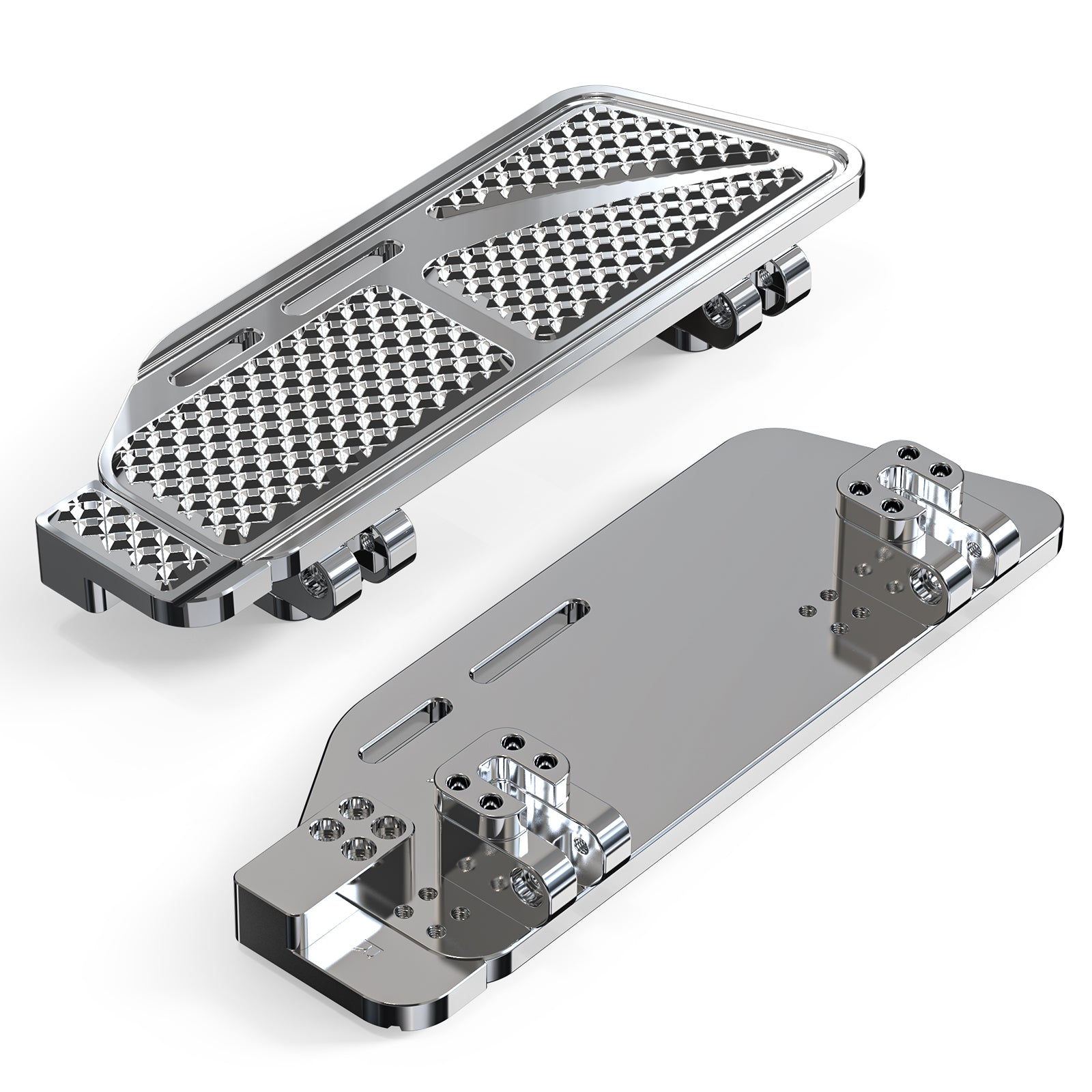 Enlarged Rider Insert Footboards Floorboards For Harley Road King Street Glide Ultra Limited