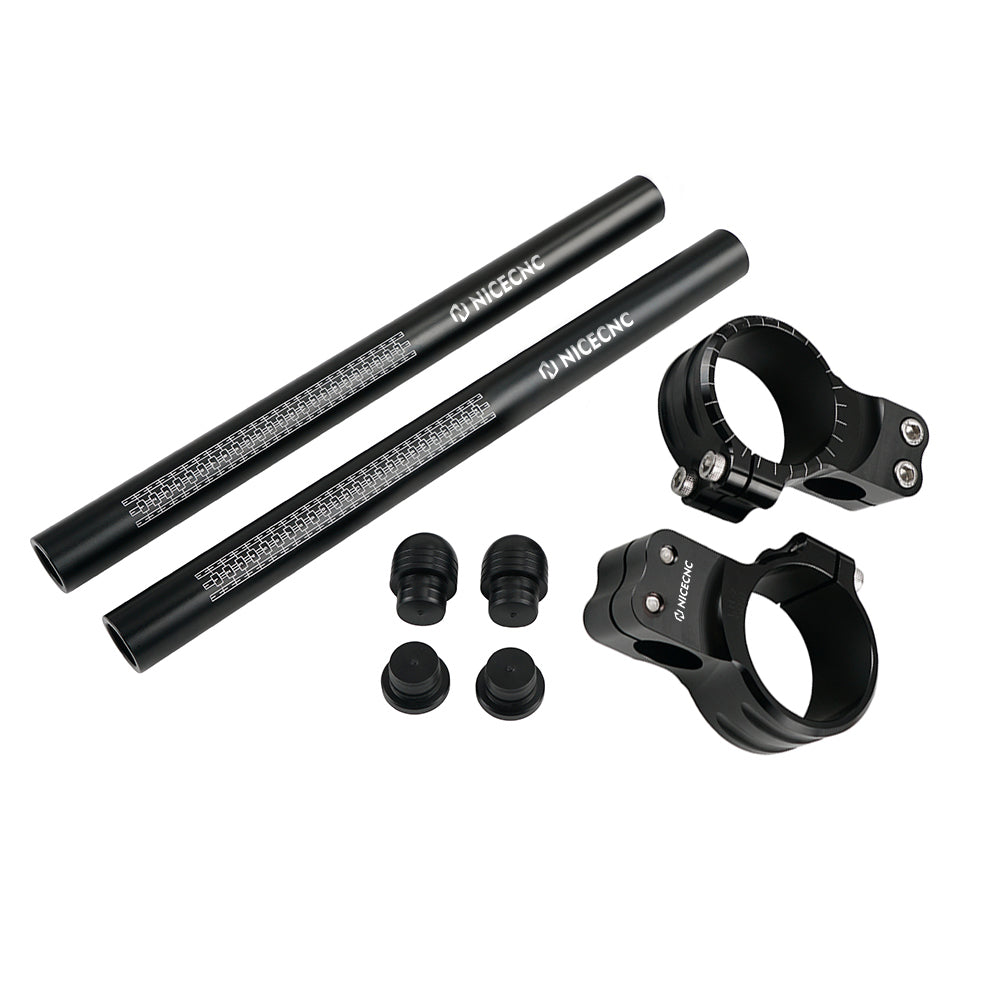 Motorcycle 7°50mm Clip-on Handlebars For Aprilia Kawasaki Yamaha Honda Suzuki Triumph