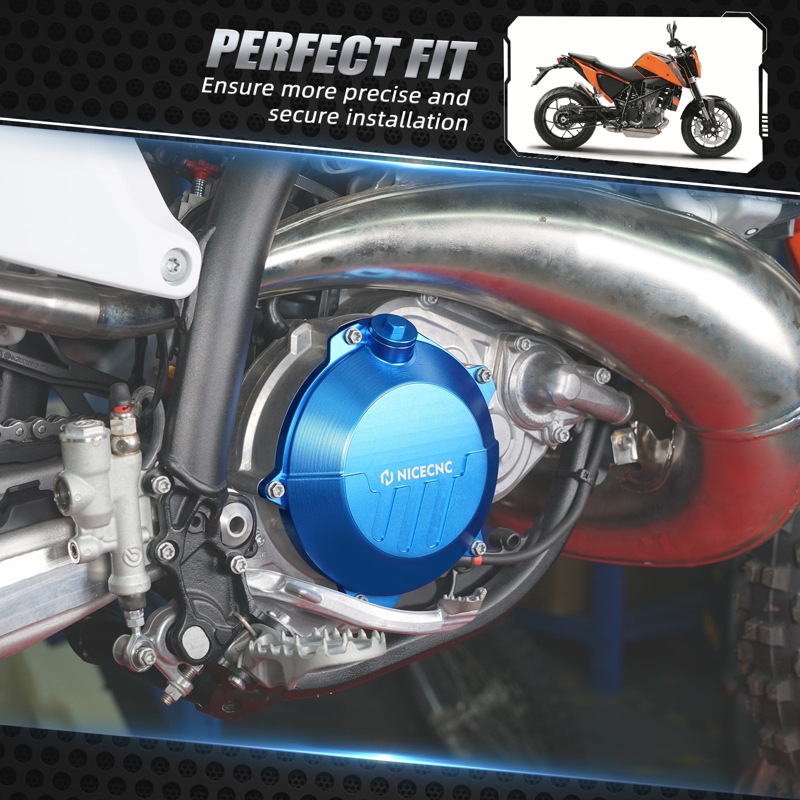 Reinforced Clutch Cover Guard For 2024 KTM 250/300 EXC XCW Husqvarna 250 300 TE GasGas EX MC EC 250/300