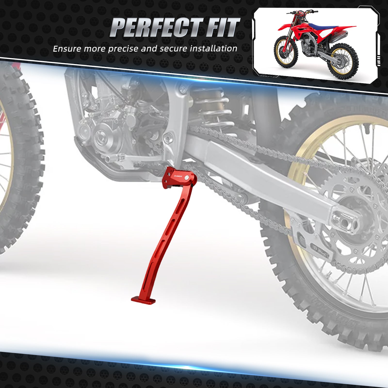 CNC Side Stand Kickstand For Honda CRF250R 450R 13-18 450RWE 19-20
