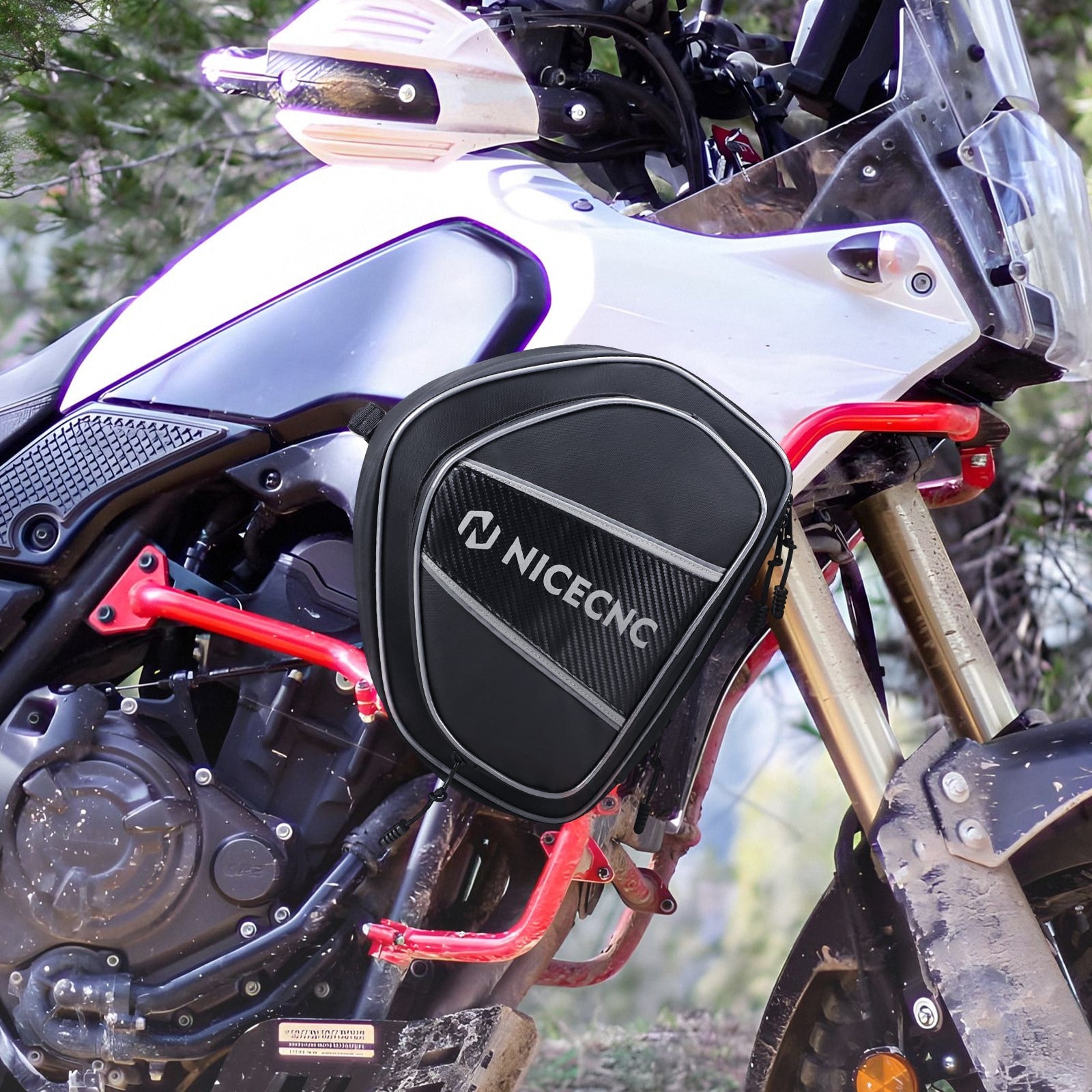 Pair Motorcycle Crash Bars Bags For Yamaha Tenere 700 XTZ 700 19-24