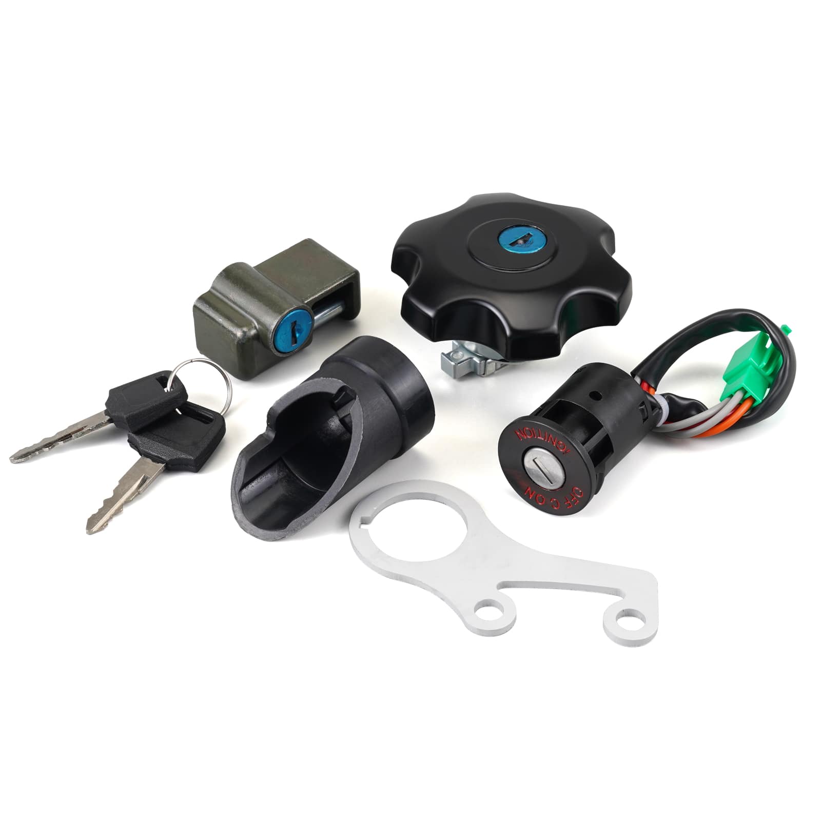 Ignition Key Switch Gas Cap Lock Set For Suzuki DRZ400 DRZ400S DRZ400SM 2000-2024