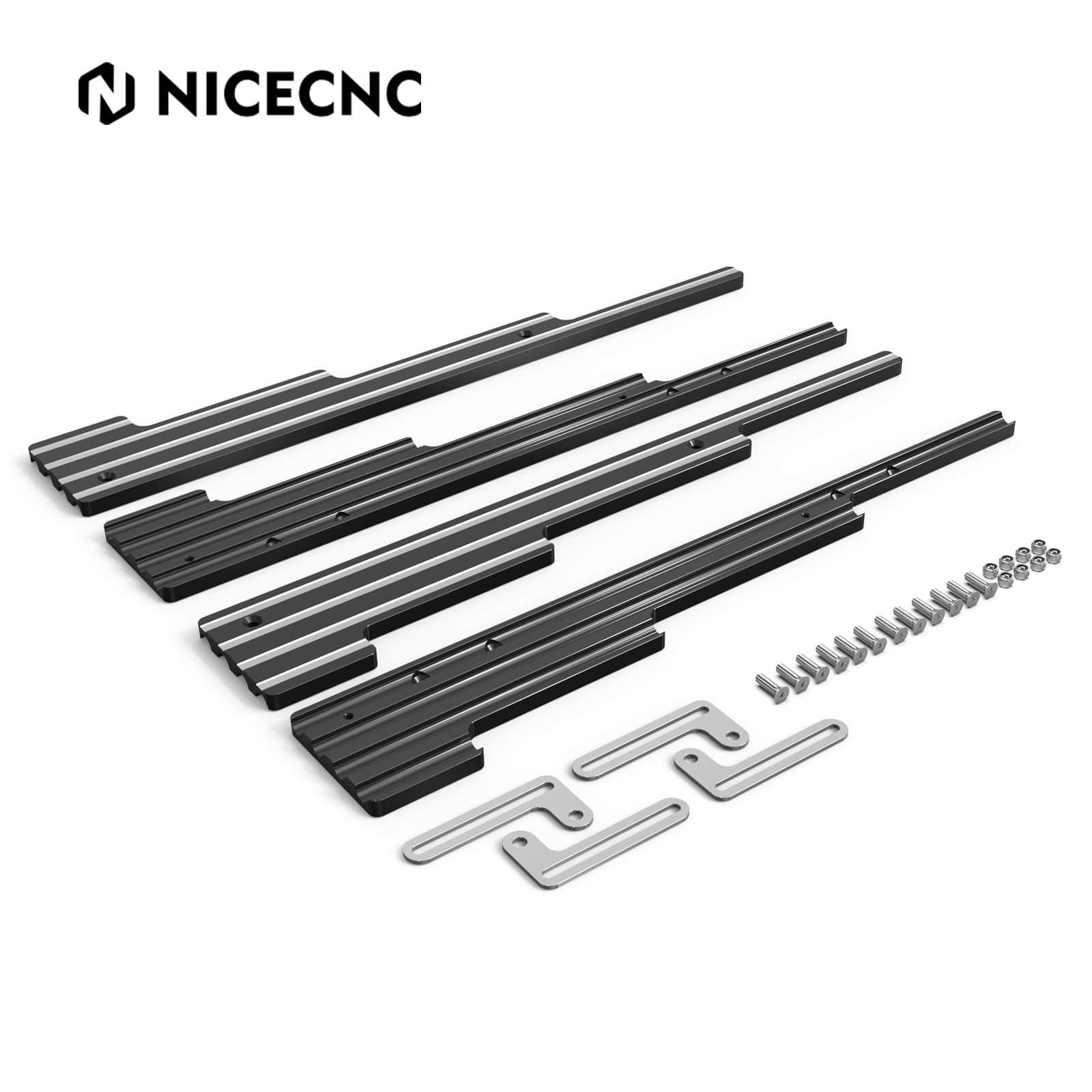 SBC CNC Billet Aluminum Retro Fin Spark Plug Wire Looms Holders Small Block Chevy
