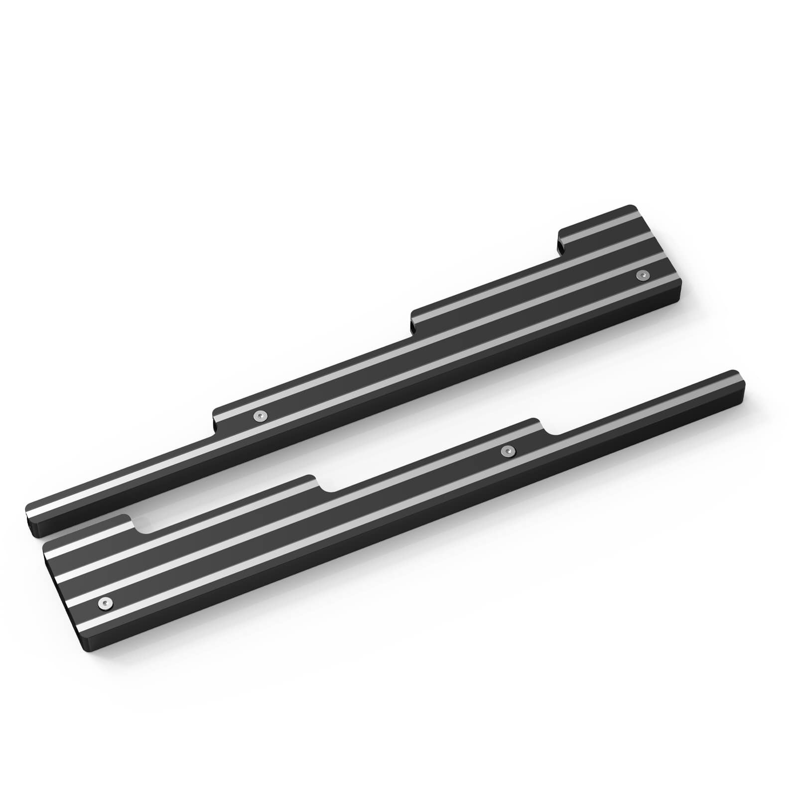 SBC CNC Billet Aluminum Retro Fin Spark Plug Wire Looms Holders Small Block Chevy