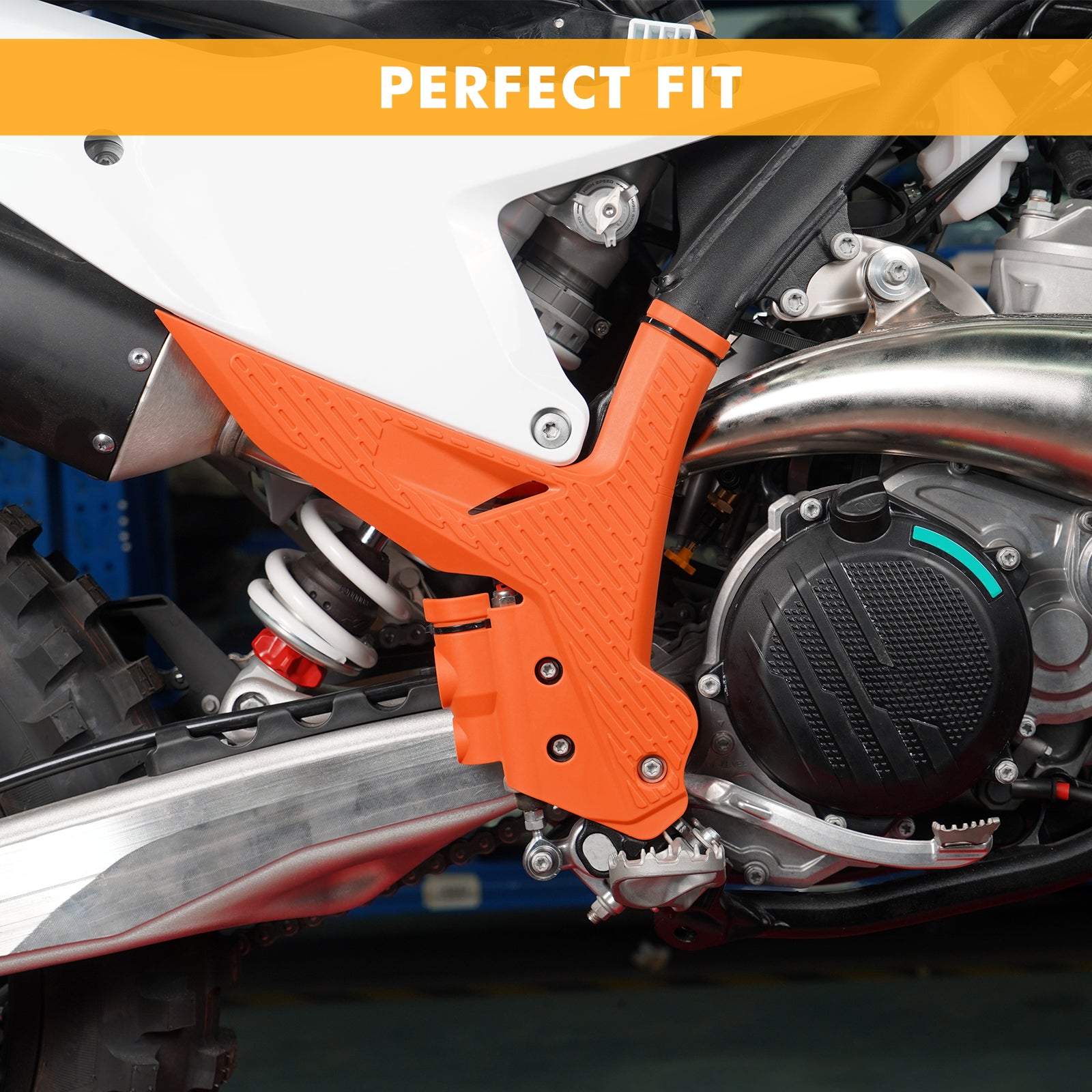 NICECNC Frame Guards Protector Cover For KTM 125-450 XC/SX/XCF/SXF 2023-2024 EXC/EXCF/XCW/ 2024