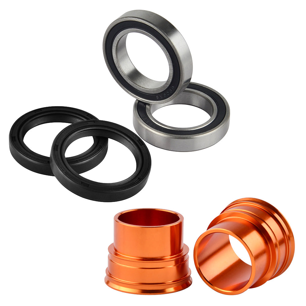 Front Wheel Spacers Bearings Seals For KTM 350 500 EXC-F 2003-2015