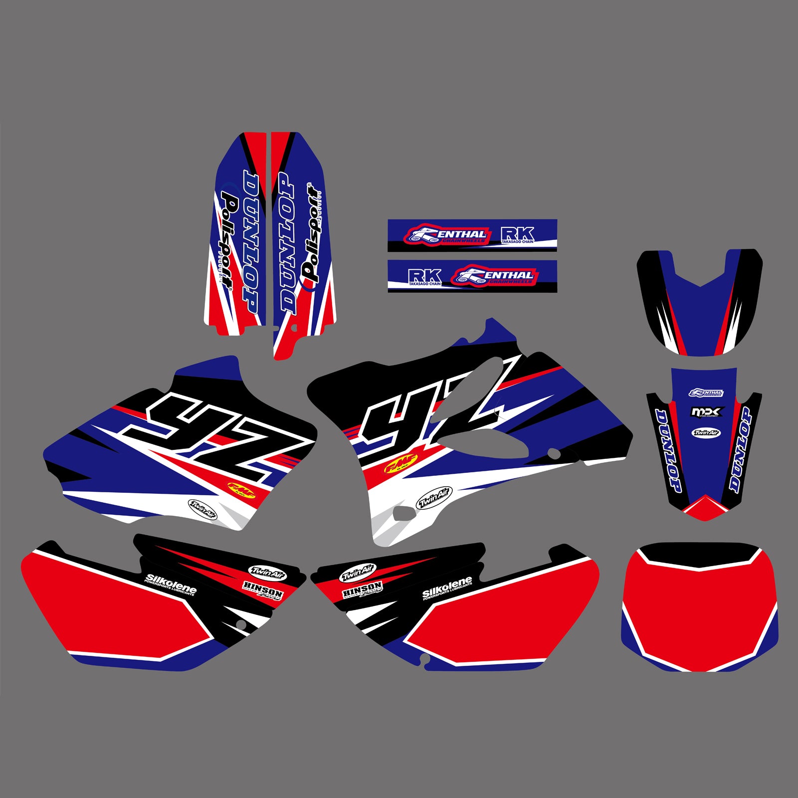 Motocross Full Plastics Graphics Decal Sticker for YZ85 02-14