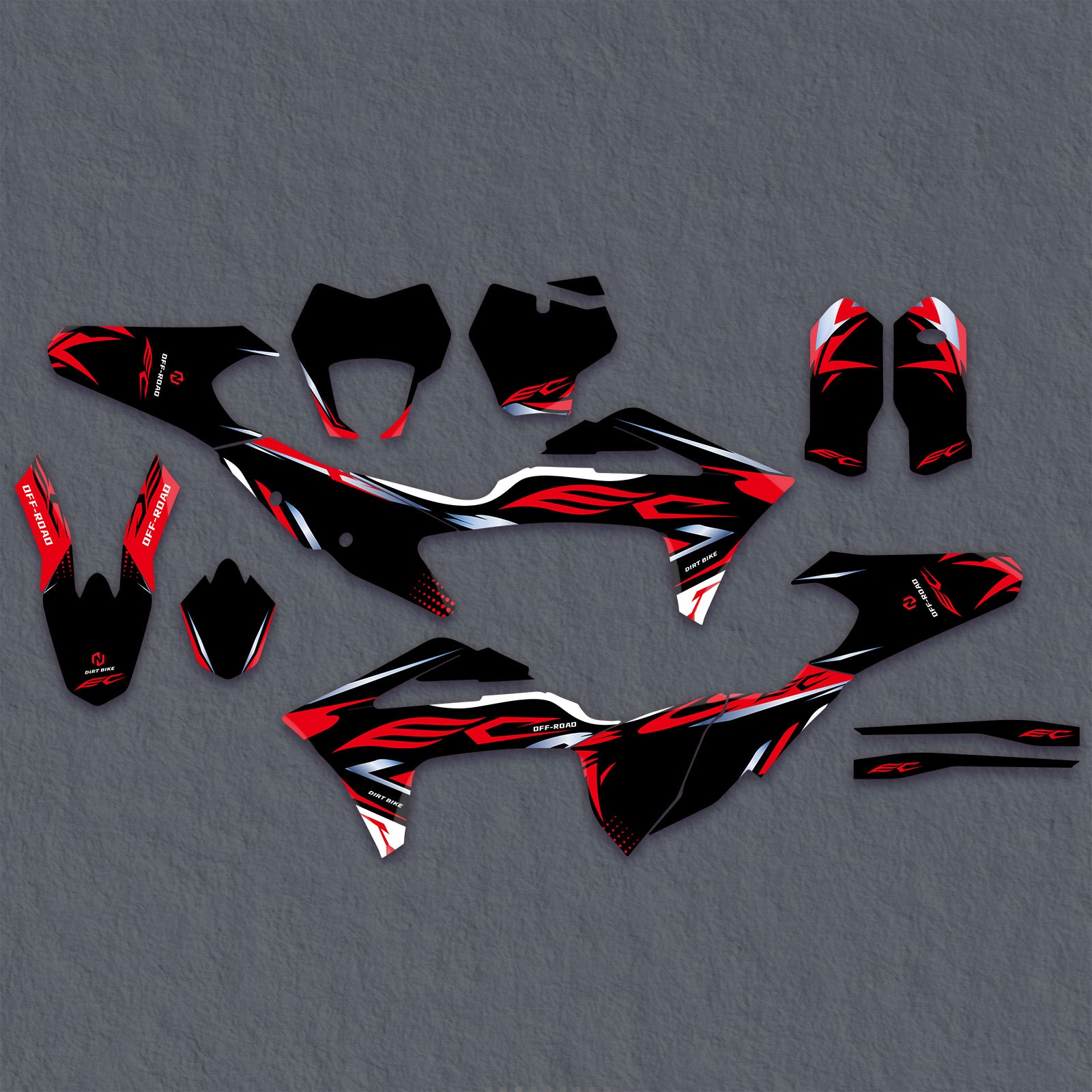 Full Graphics Decals Stickers Set For GAS GAS EC Enduro 2021-2023