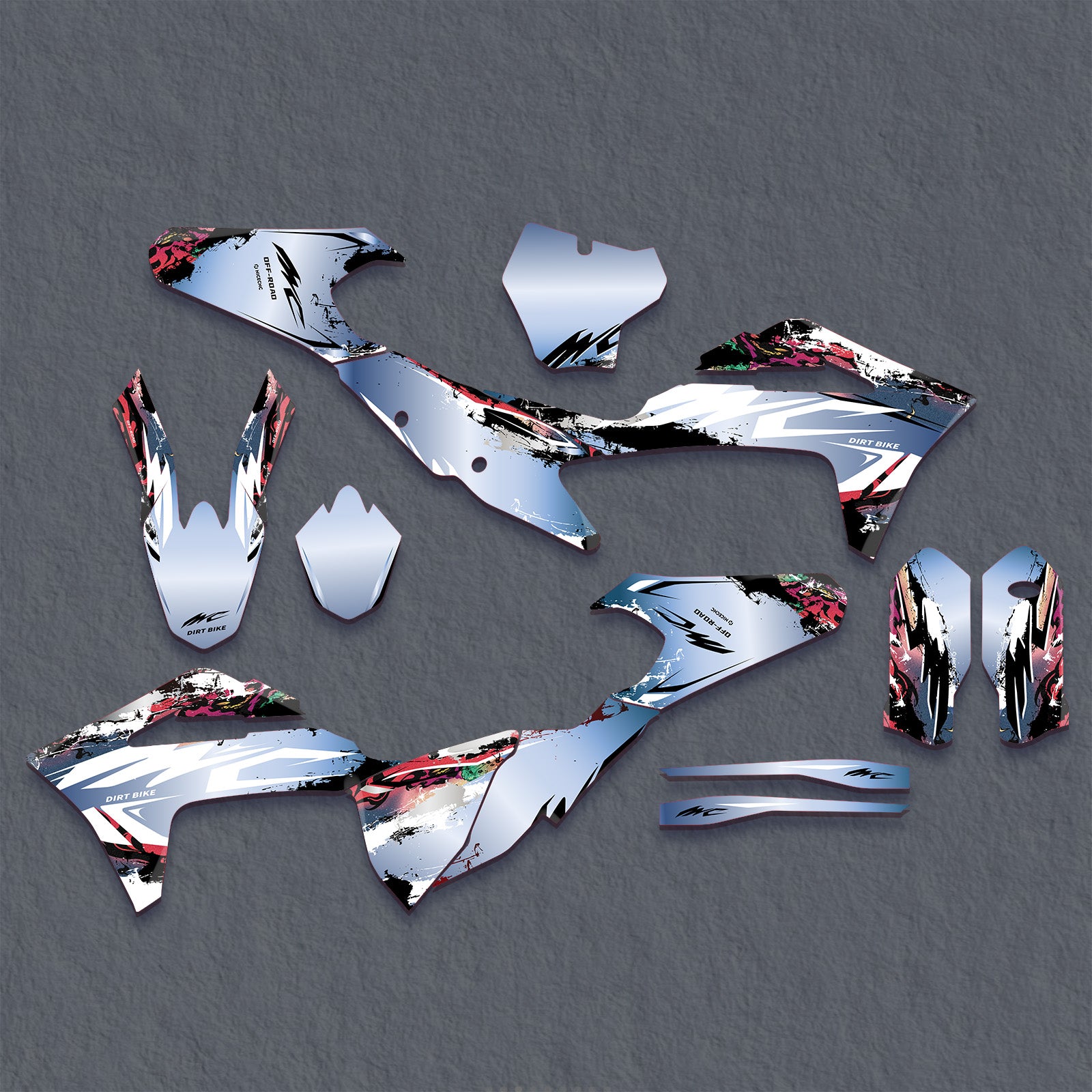 Motorcycle Full Graphics Decals Stickers Set For GAS GAS MC Motocross 2021-2023