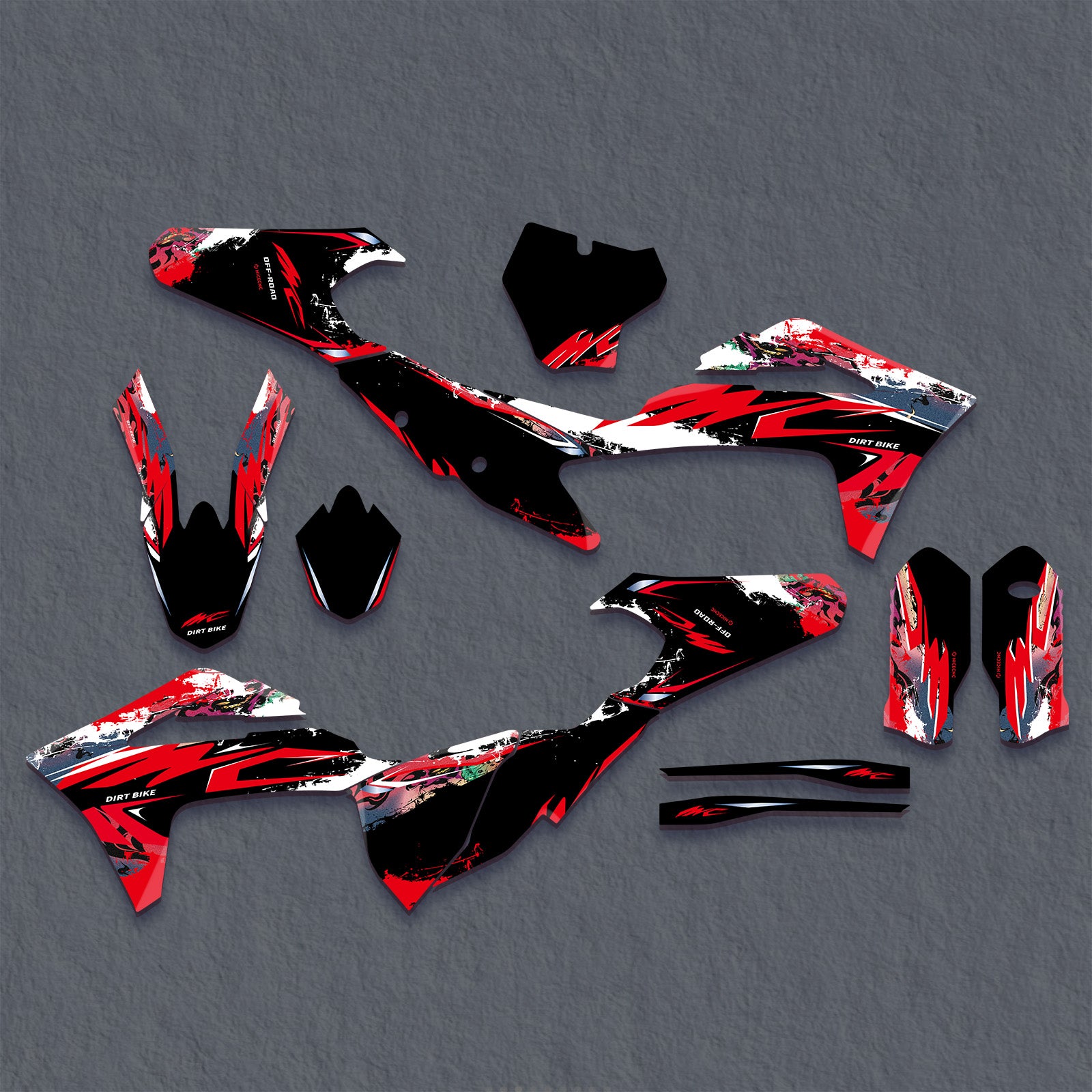 Full Graphics Decals Stickers Set For GAS GAS MC Motocross All Models 2021-2023