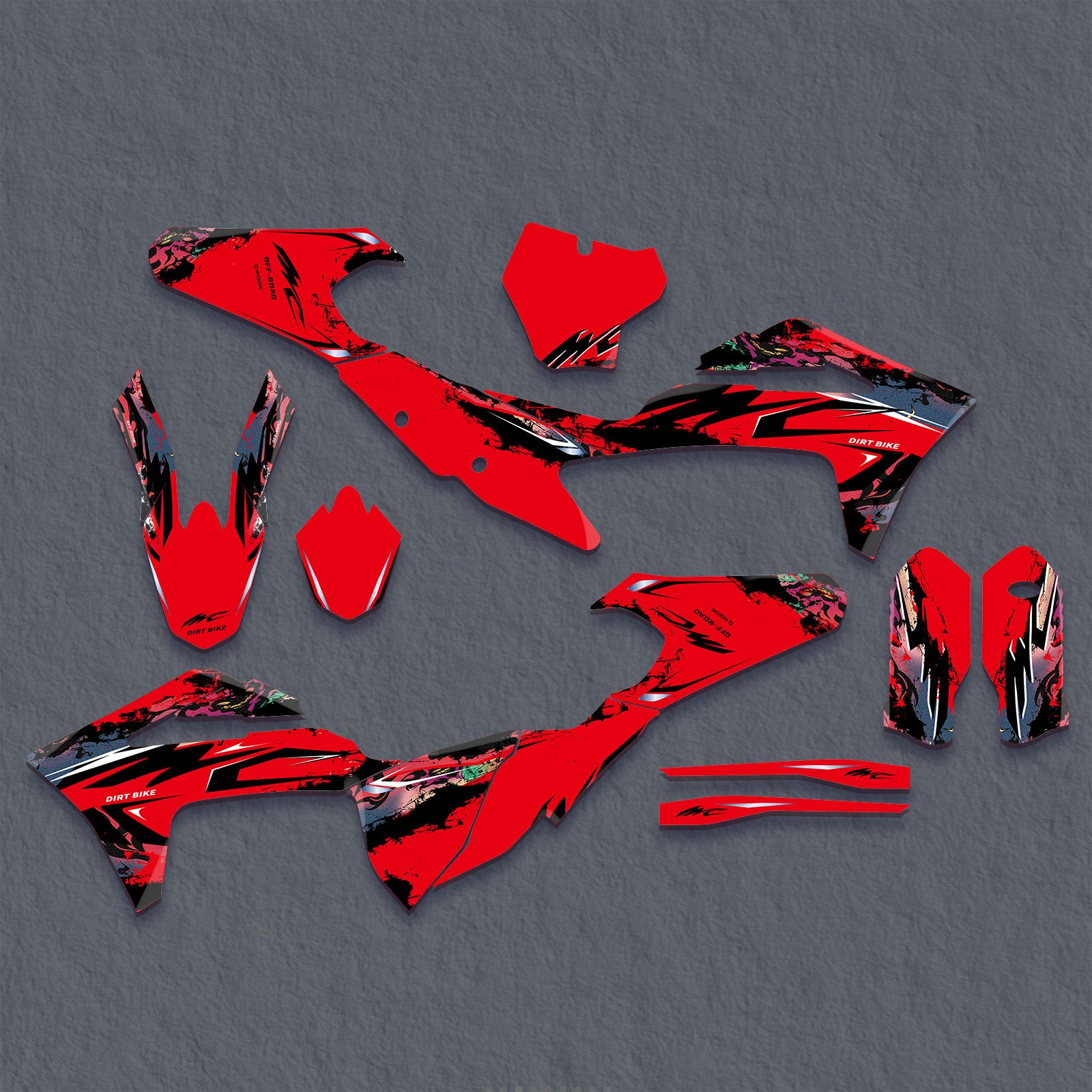 Full Graphics Decals Stickers Set For GAS GAS MC Motocross All Models 2021-2023