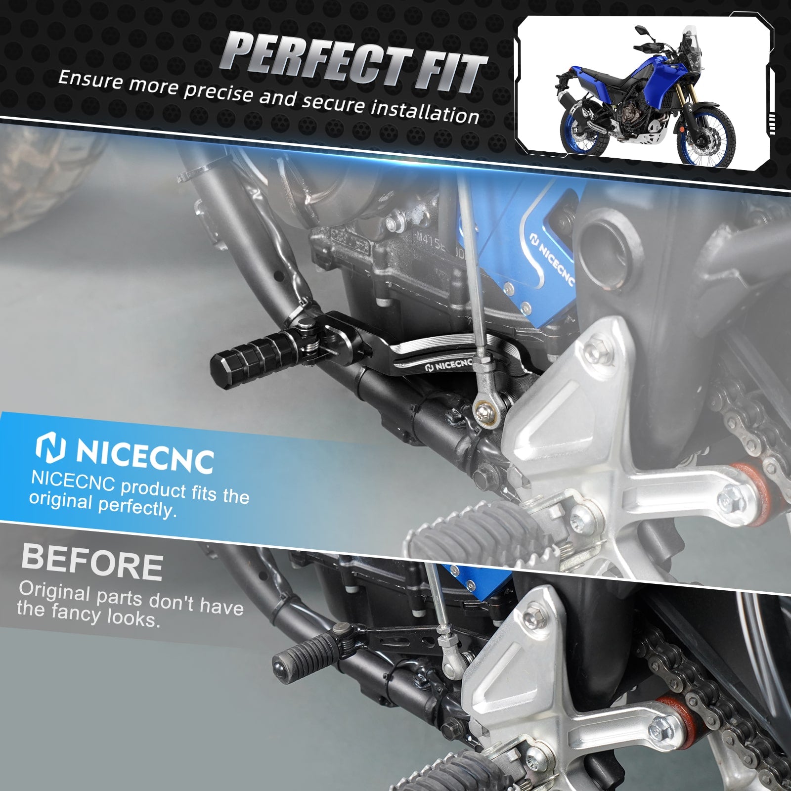 Shift Lever Gear Shifter For Yamaha Tenere 700/XTZ 700 2019-2024