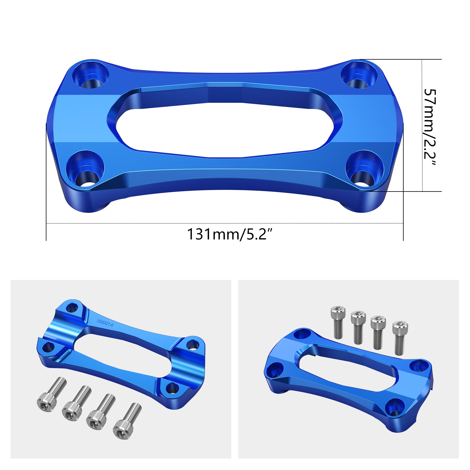 1 1/8" 28.6MM Handlebar Stabilizer Mount Riser Clamp for Yamaha YZ125/250 2007-2020