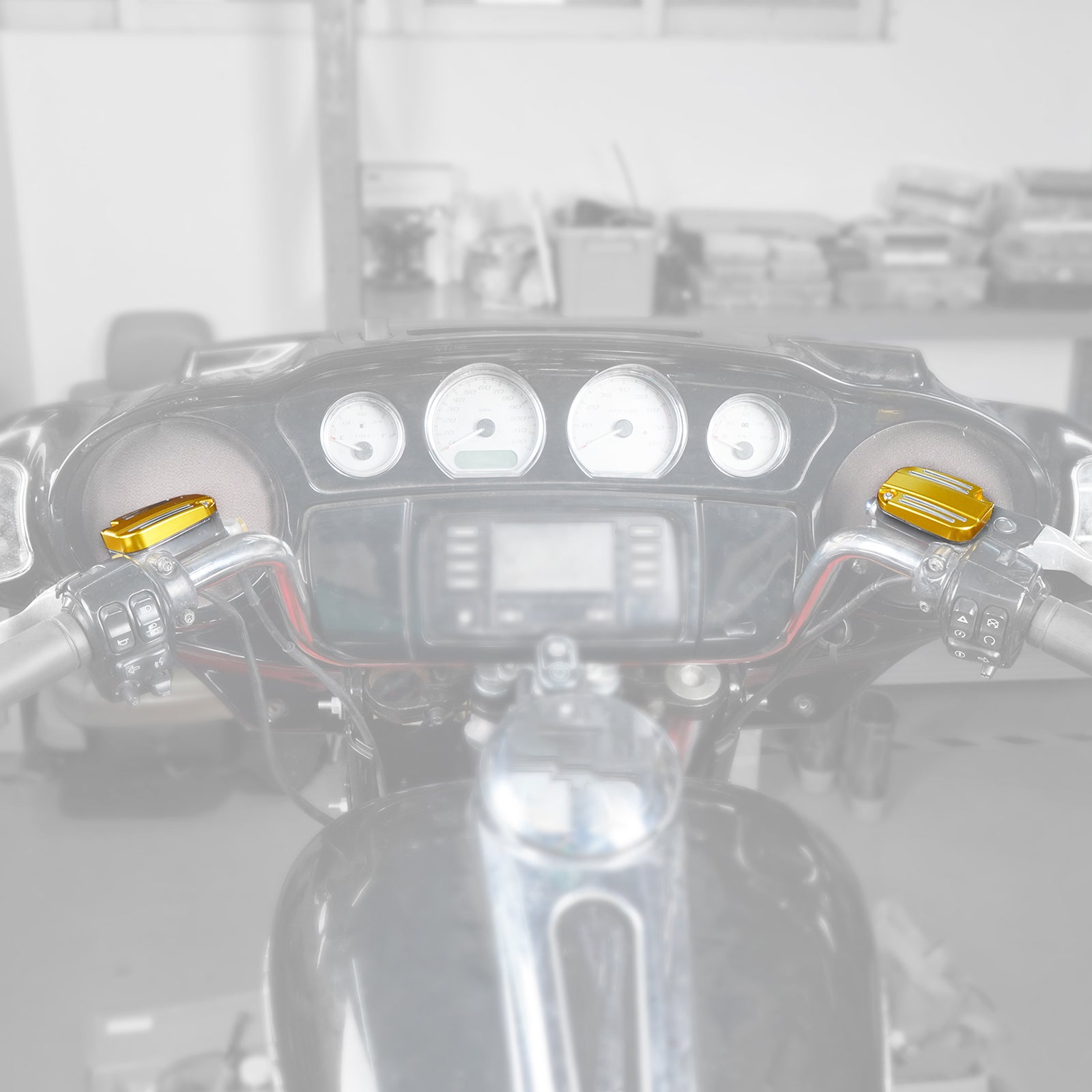 Clutch Brake Master Cylinder Reservoir Cover For Harley Road King Electra Street Glide