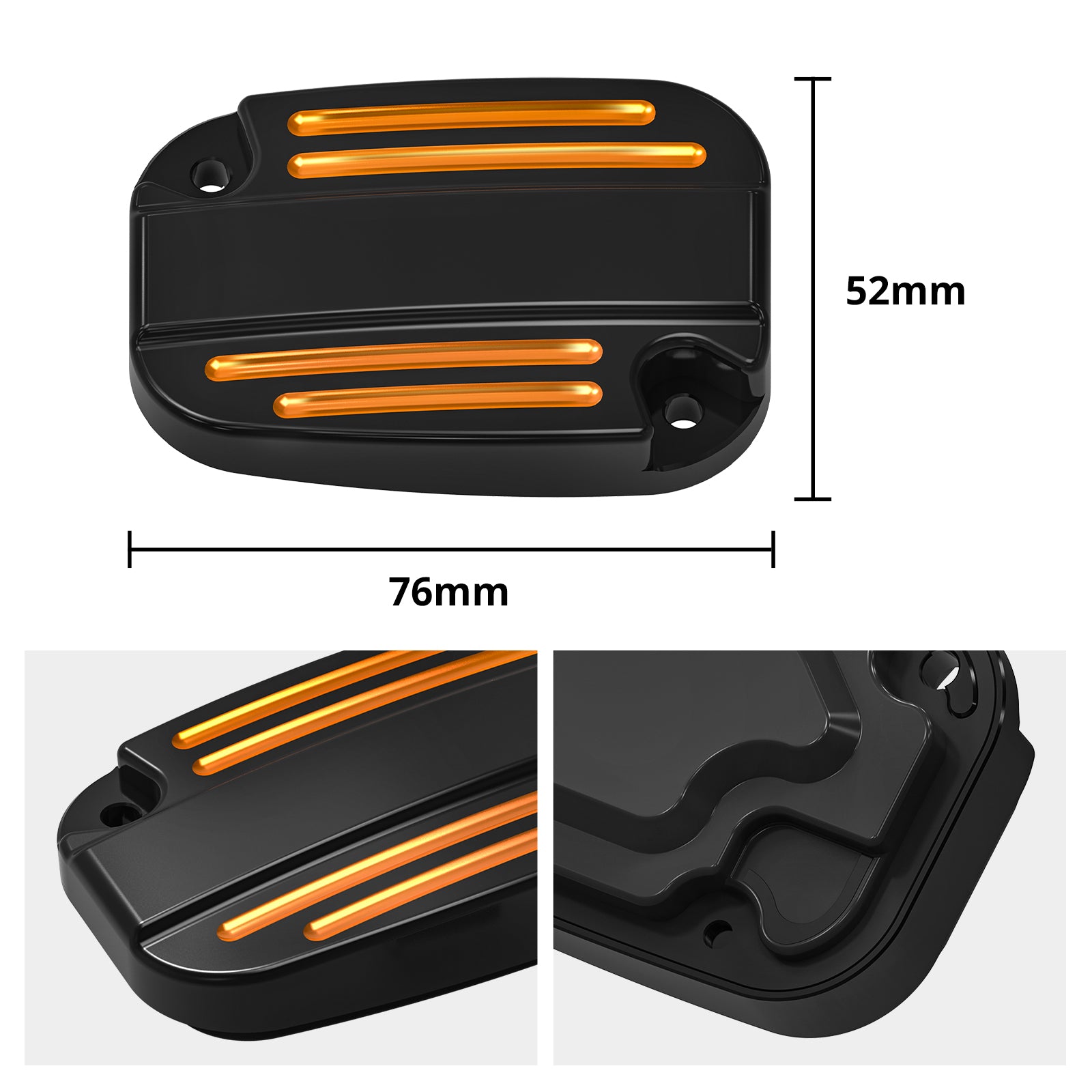 Front Clutch Brake Master Cylinder Reservoir Cover Cap For Harley Street Glide Road King