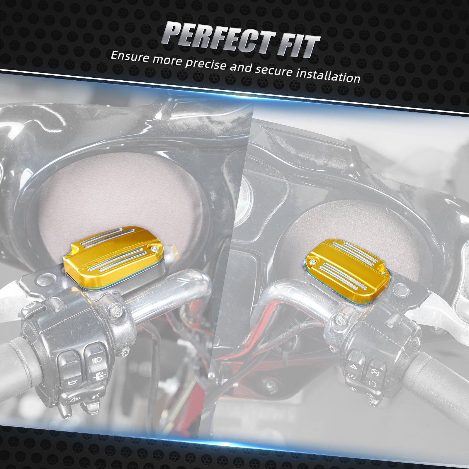 Clutch Brake Master Cylinder Reservoir Cover For Harley Road King Electra Street Glide