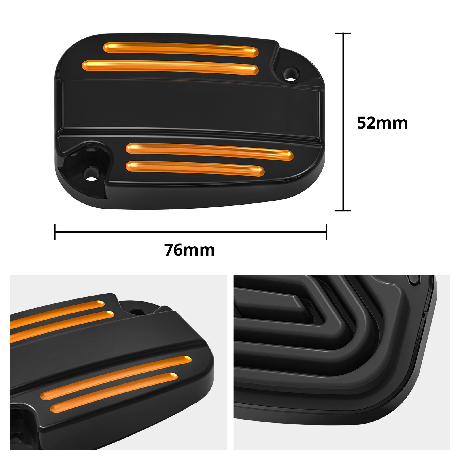 Front Clutch Brake Master Cylinder Reservoir Cover Cap For Harley Street Glide Road King