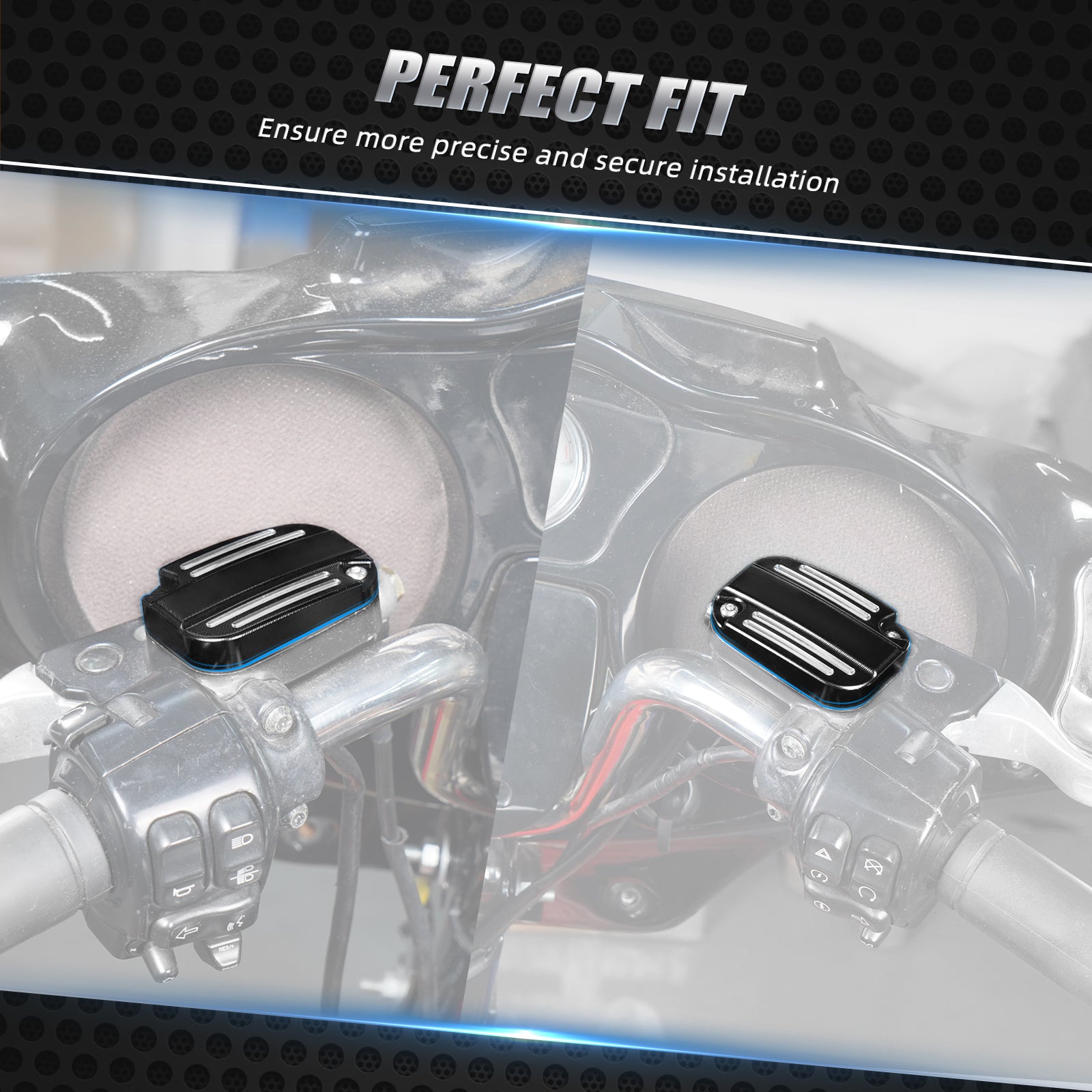 Front Clutch Brake Master Cylinder Reservoir Cover Cap For Harley Street Glide Road King