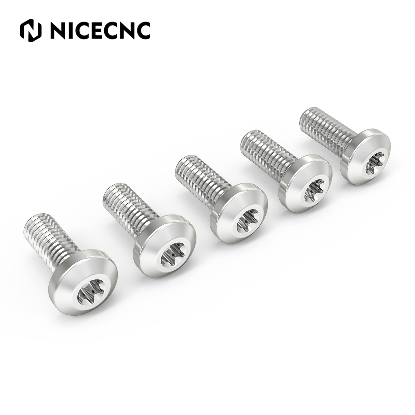 5 x Titanium Alloy Rear Brake Rotor Hardware Bolts Kit For Harley Davidson Street Glide Road King Softail Deluxe Fat Boy