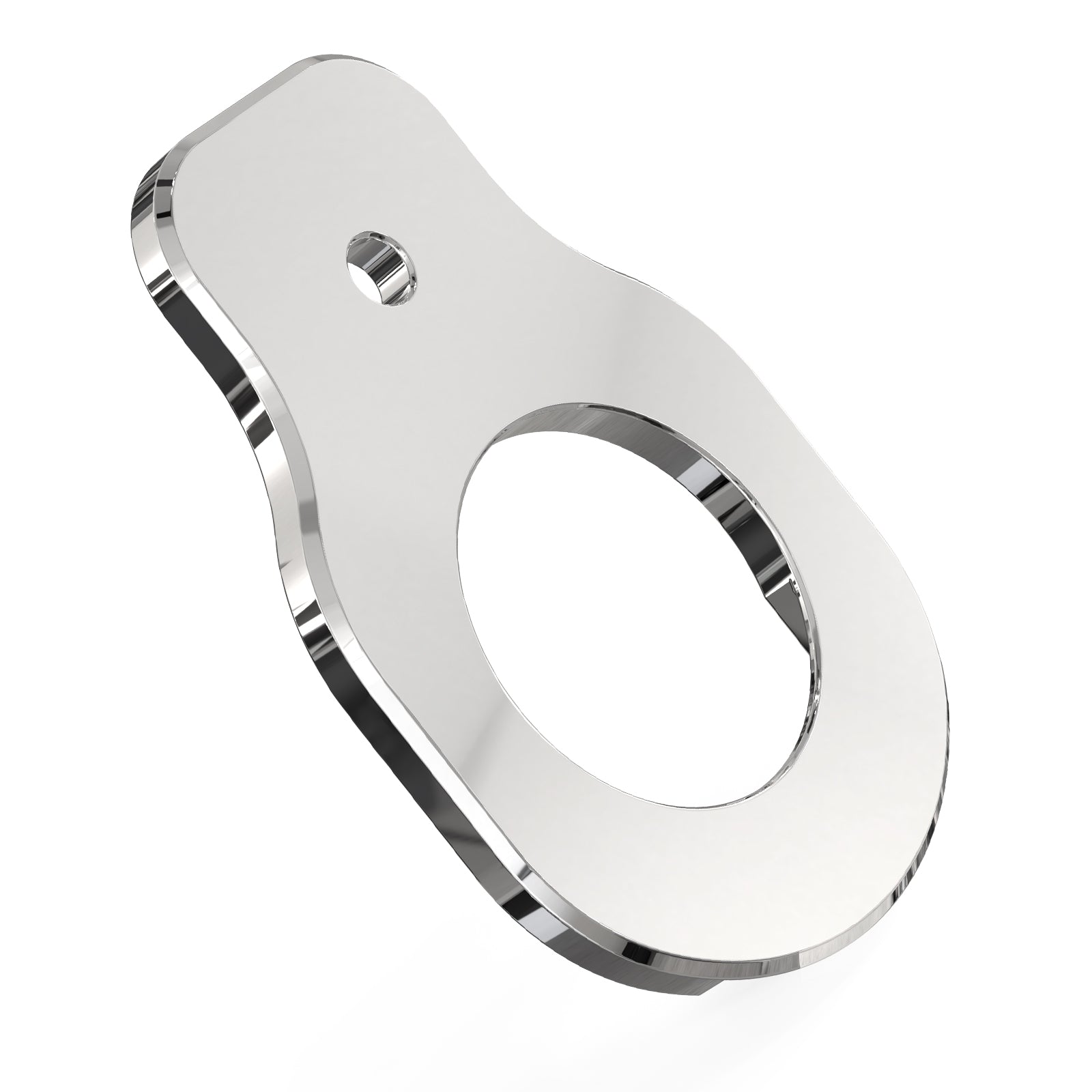 Chrome Ignition Switch Relocation Mount Bracket For Harley Road King Street Glide