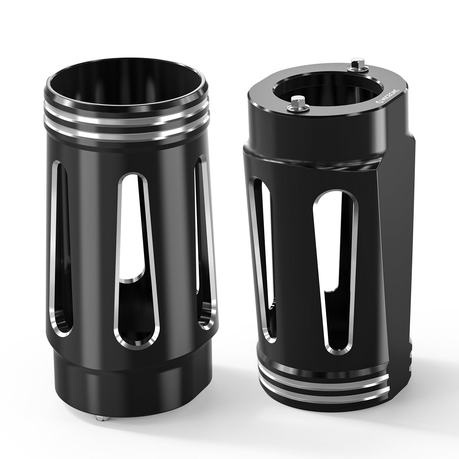 Front Fork Tube Slider Covers For Harley Road King Street Glide Freewheeler Ultra Limited