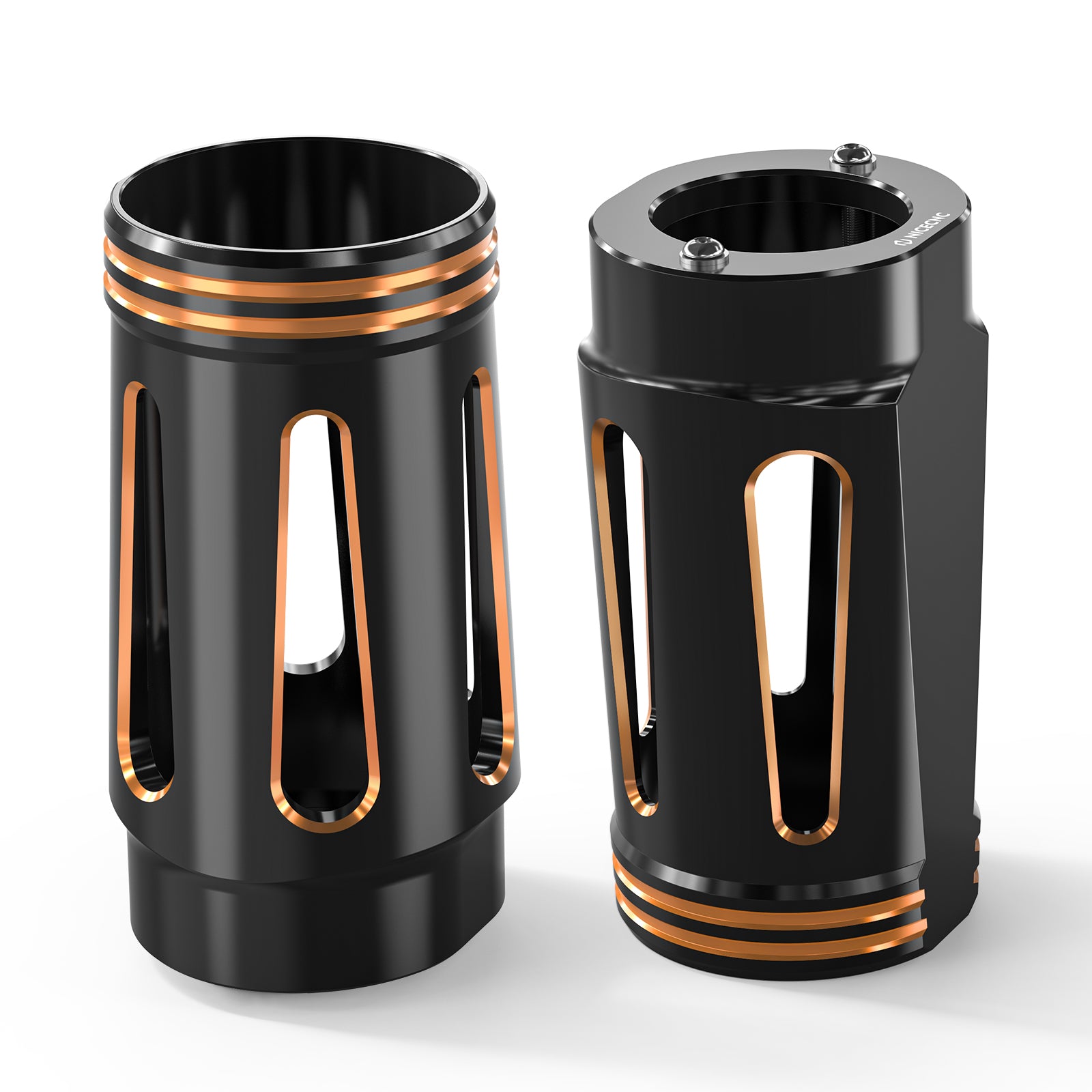 Front Fork Tube Slider Covers For Harley Road King Street Glide Freewheeler Ultra Limited