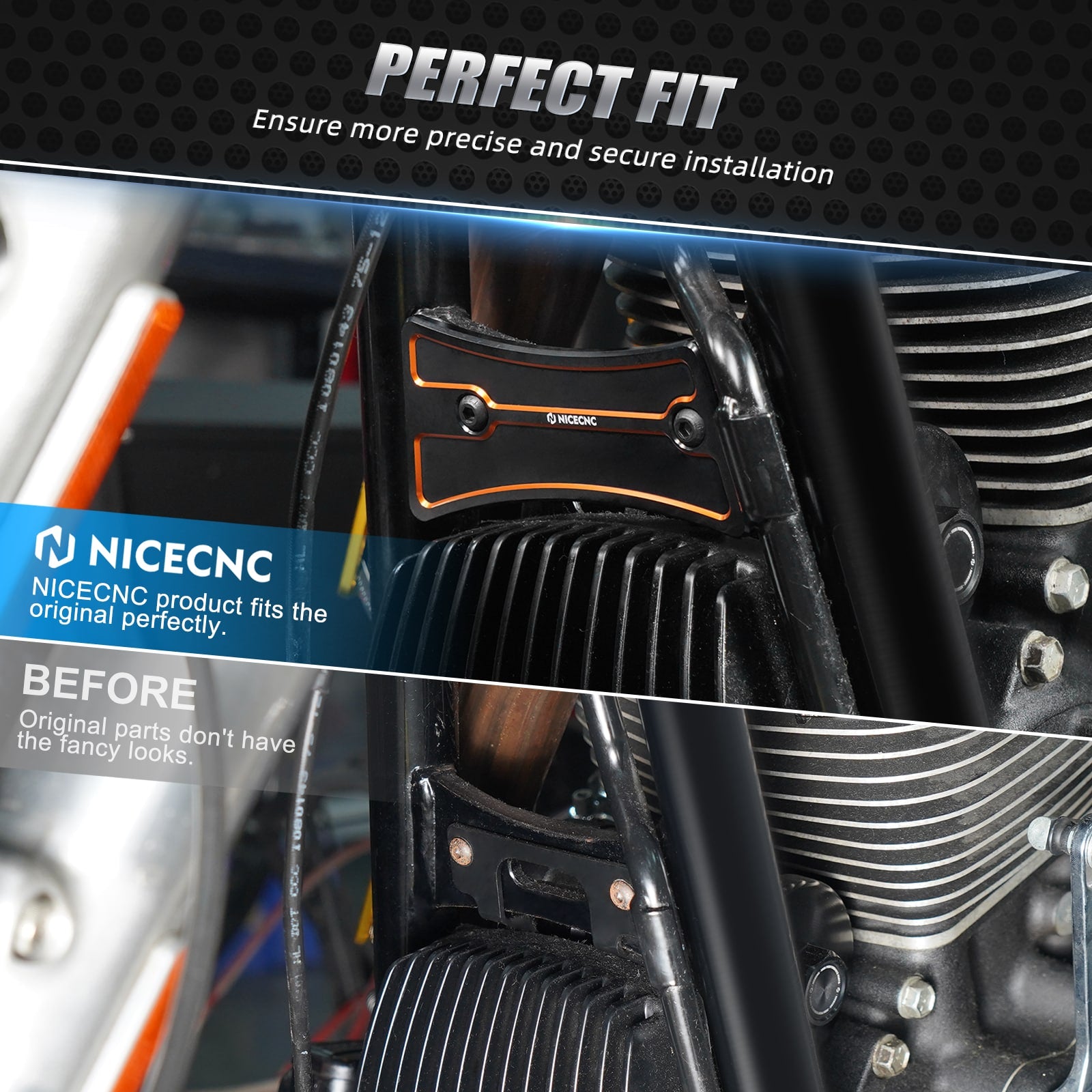 Frame Downtube Crossbrace Trim Cover For Harley Road King Electra Street Glide