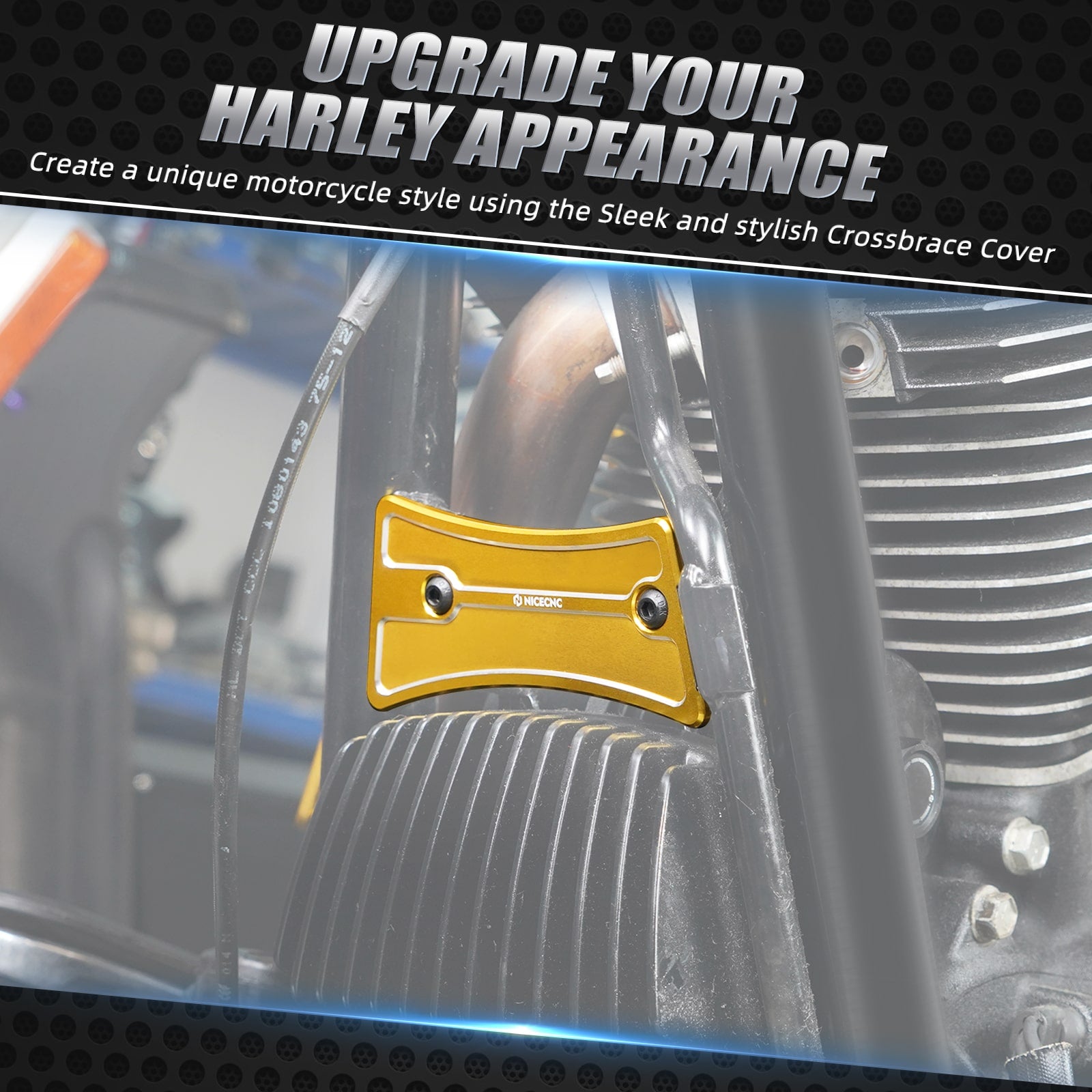 Frame Downtube Crossbrace Trim Cover For Harley Road King Electra Street Glide