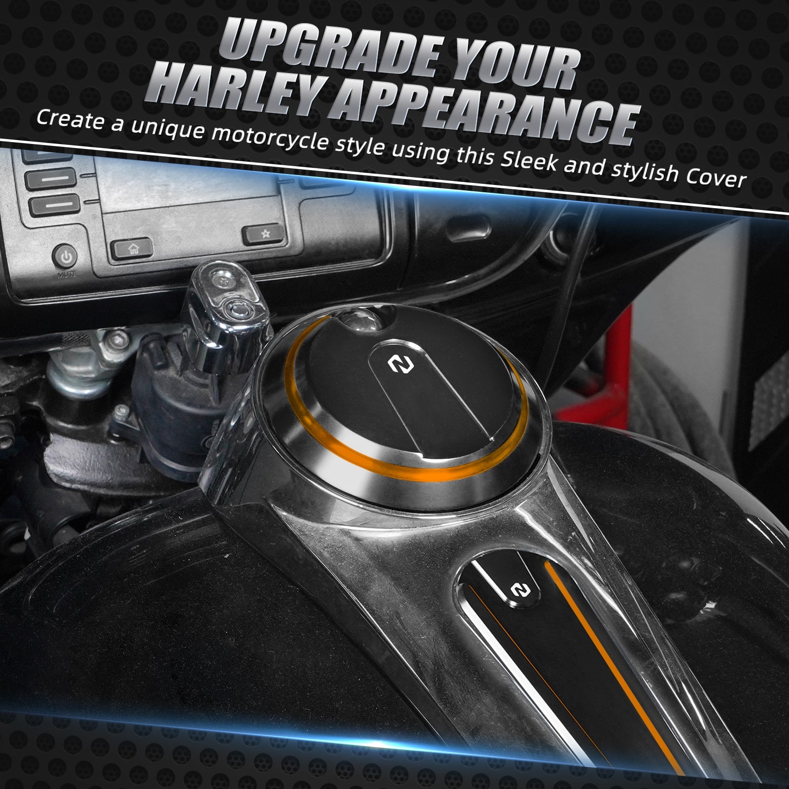 Fuel Console Door Gas Tank Cap For Harley Electra Street Glide Ultra Limited