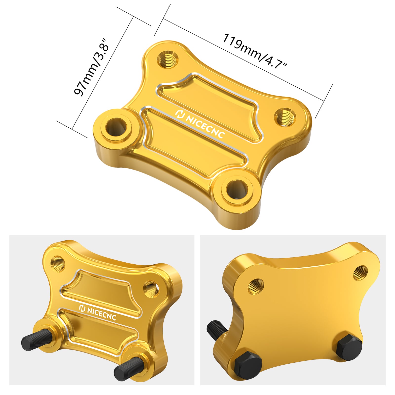 Handlebar Riser Pull Back Adapter Plate For Harley Electra Tri Street Glide Ultra Limited