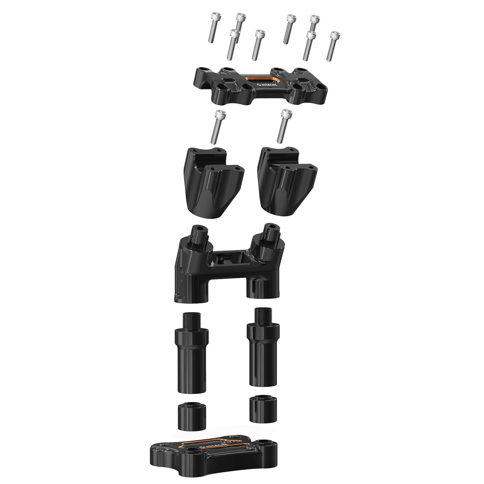 Modular Kickback Risers For Harley Tri Electra Street Glide Ultra Limited 1" Handlebar