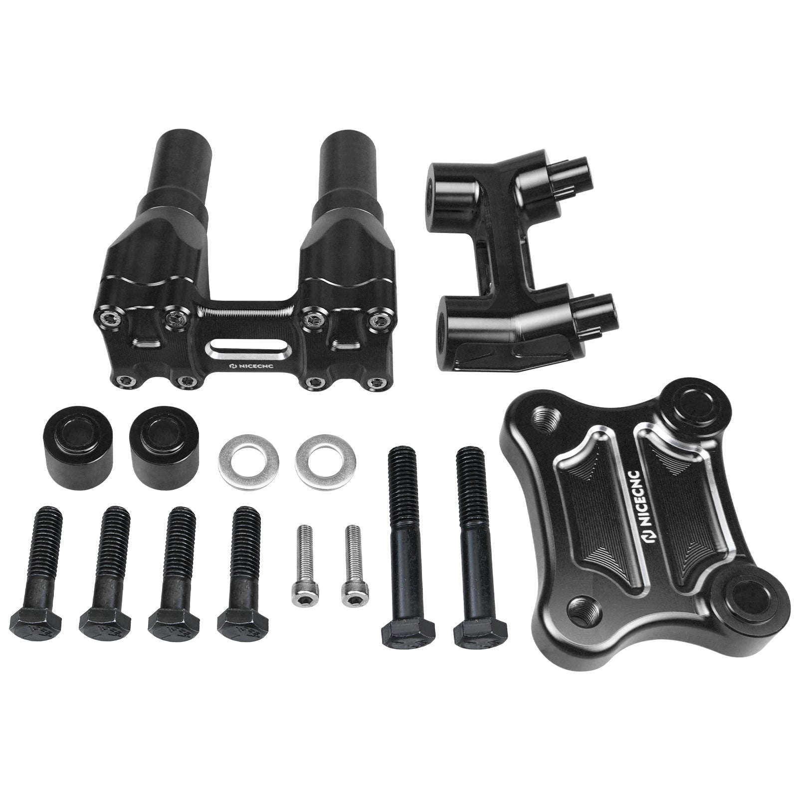 Modular Kickback Risers For Harley Tri Electra Street Glide Ultra Limited 1" Handlebar