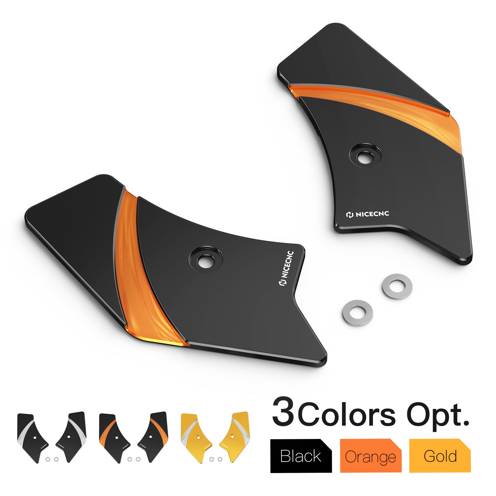 Left & Right Frame Steering Neck Covers Protectors For Harley Davidson Road King Road Glide Ultra Limited