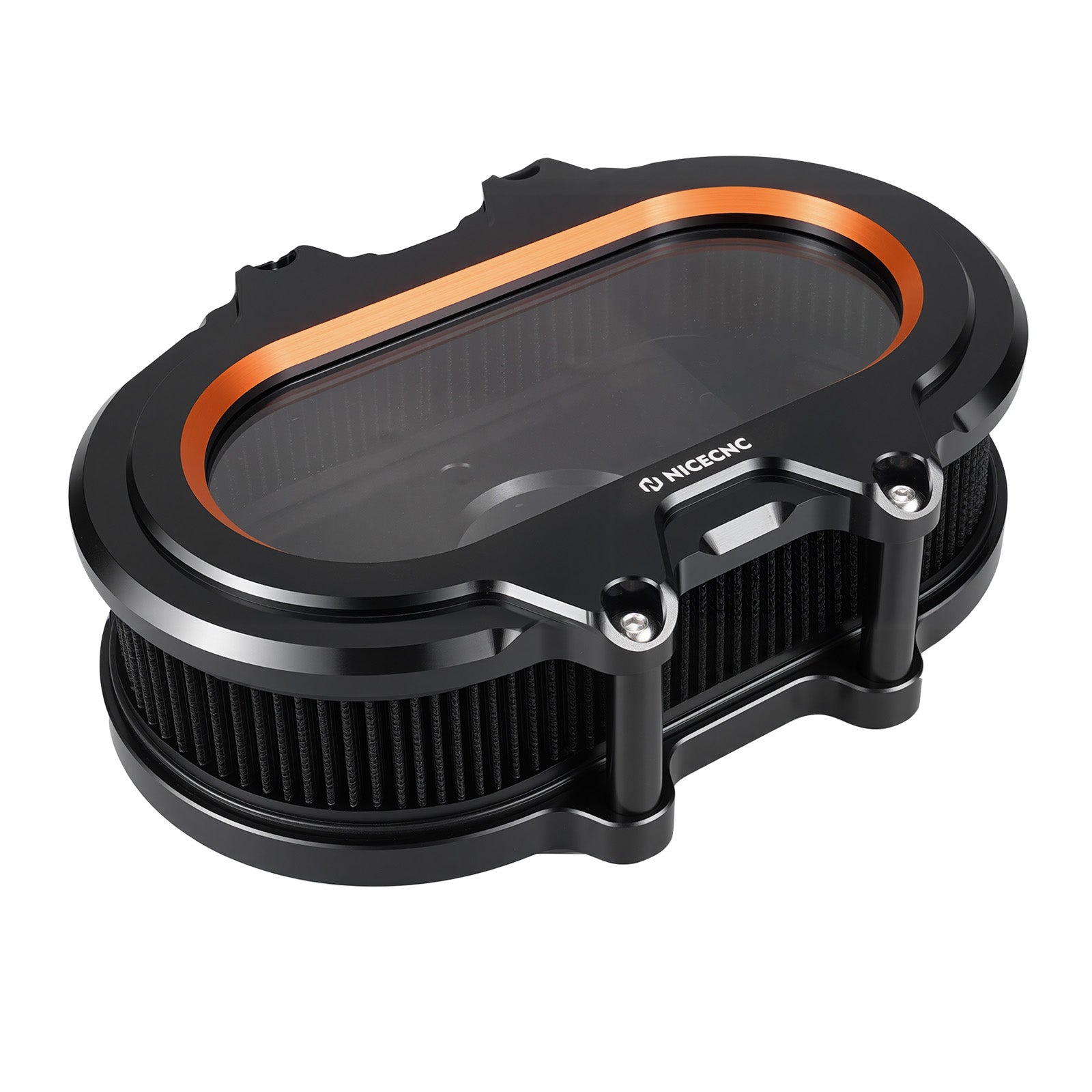 M8 Transparent Air Cleaner Intake Filter Kit For Harley Road King Electra Street Glide