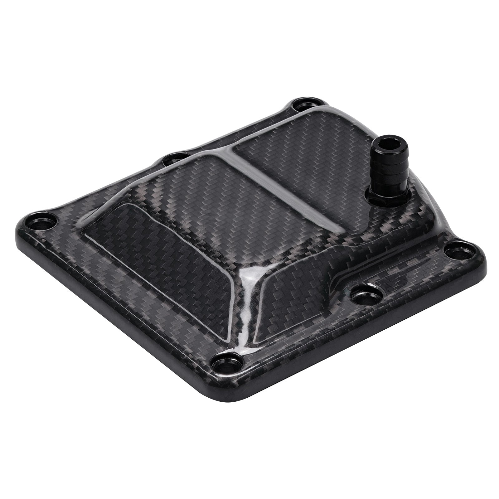 Carbon Fiber Shell M8 Vented Transmission Top Cover For Harley Road King Street Glide