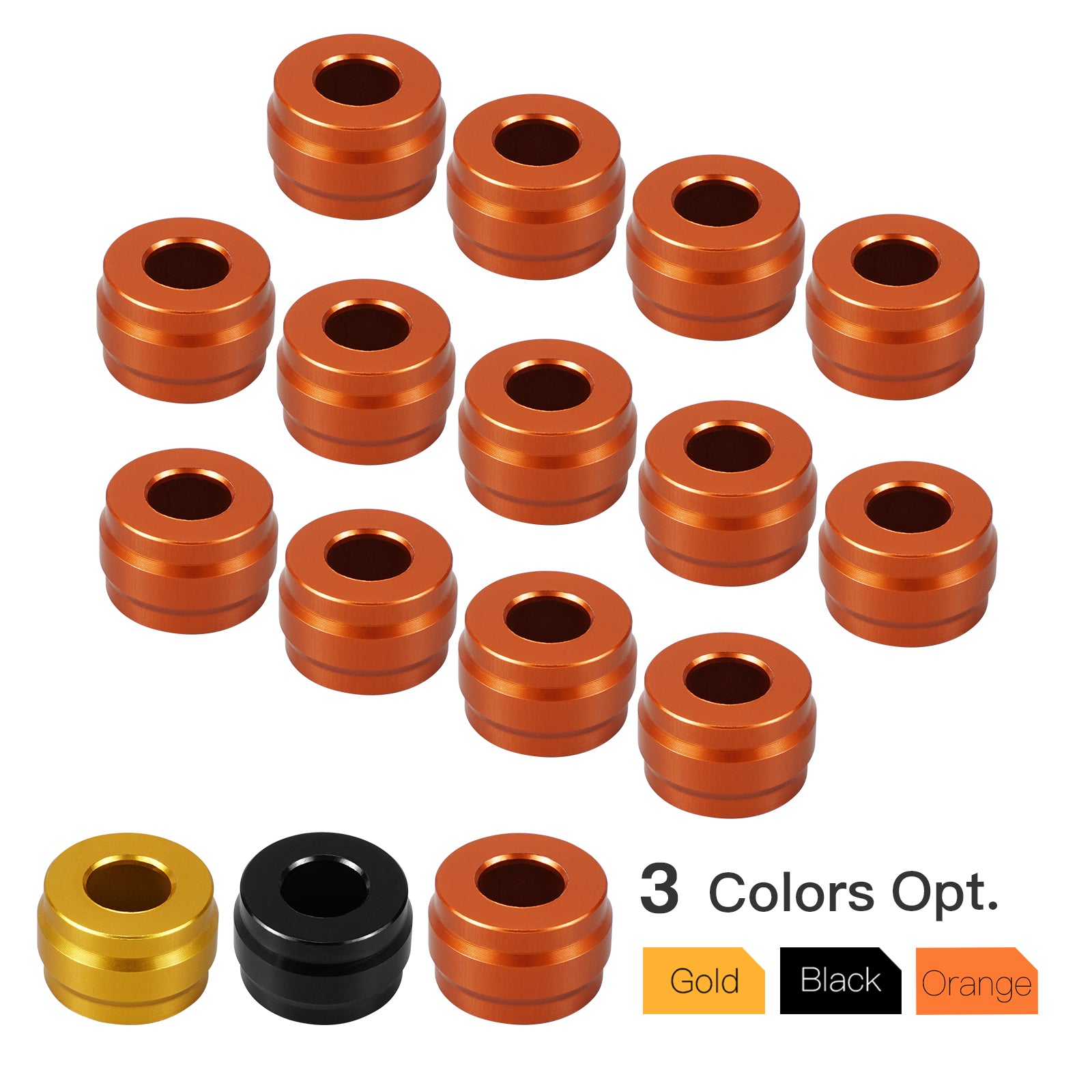 M8 Primary Cover Bolt Caps Decorative Trim Rings For Harley Road King Electra Street Glide