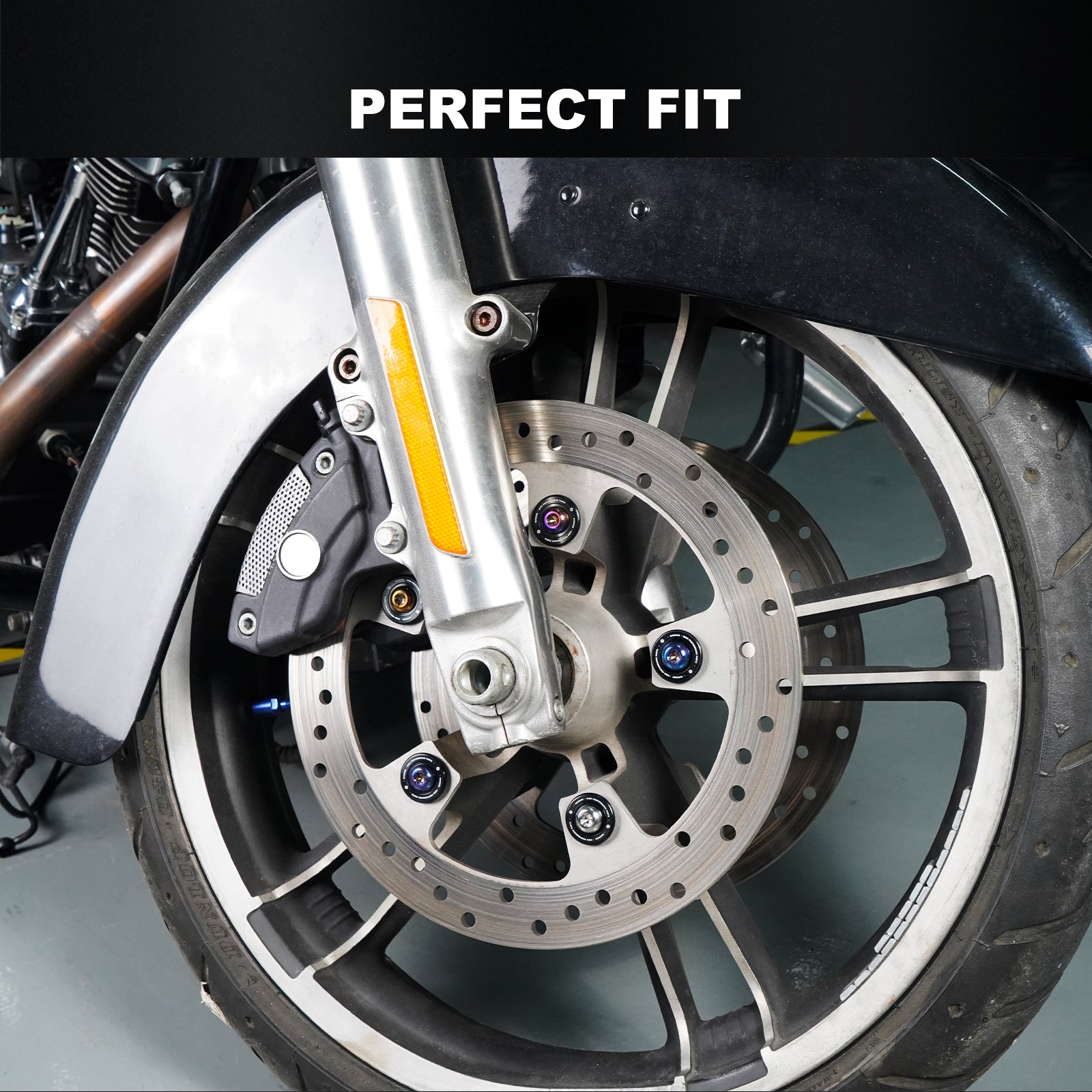 M8 Front Brake Rotor Disc Hardware Bolts For Harley Touring Street Glide Road King