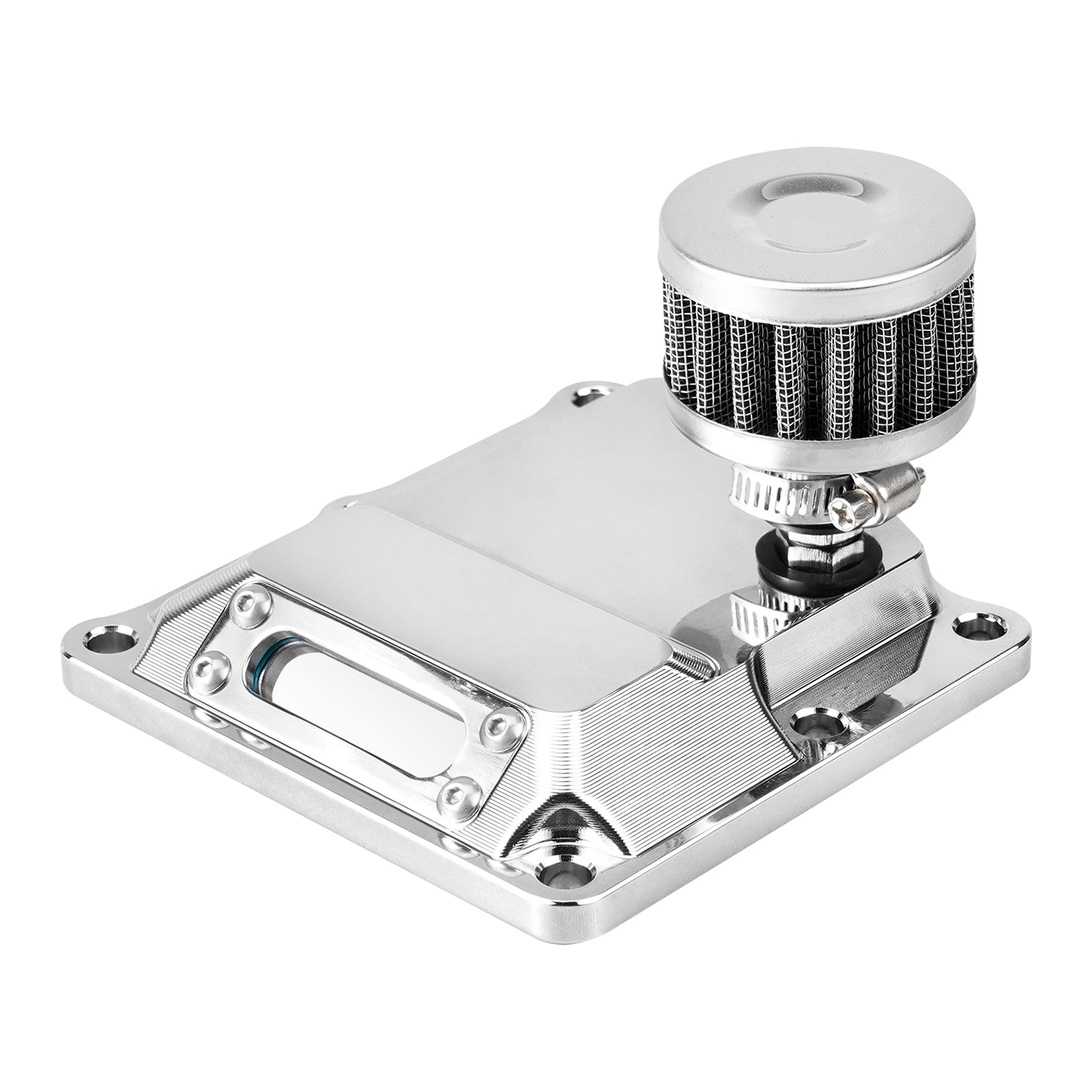 Chrome M8 Engine Vented Transmission Top Cover For Harley Road King Street Glide