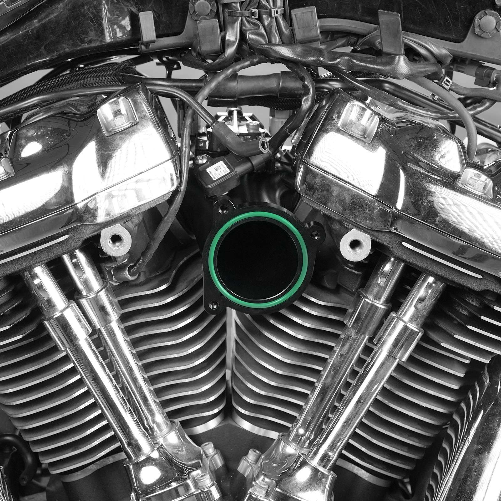 CNC One-Piece Aluminium 57mm M8 Intake Manifold For Harley Road King Street Glide