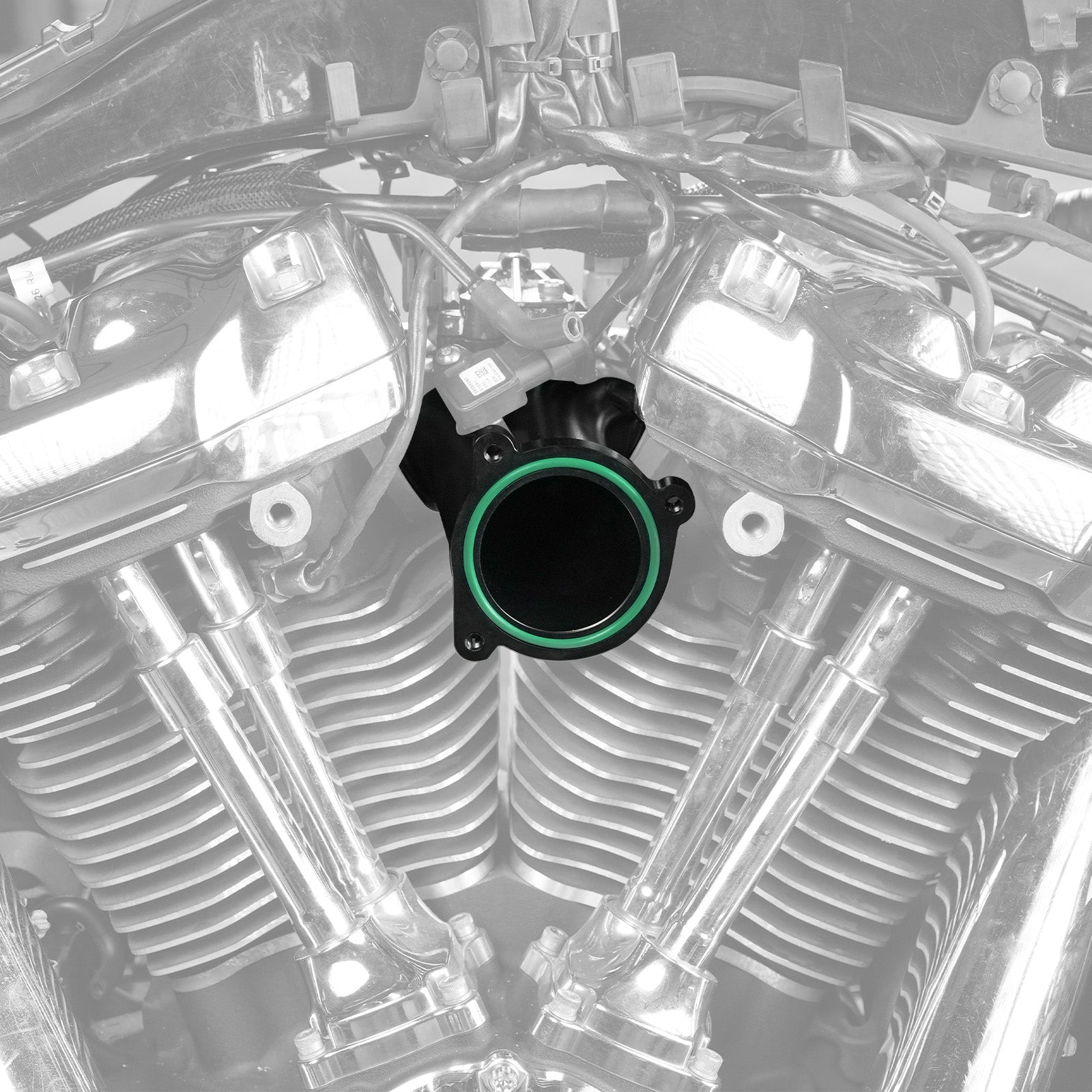 CNC One-Piece Aluminium 57mm M8 Intake Manifold For Harley Road King Street Glide