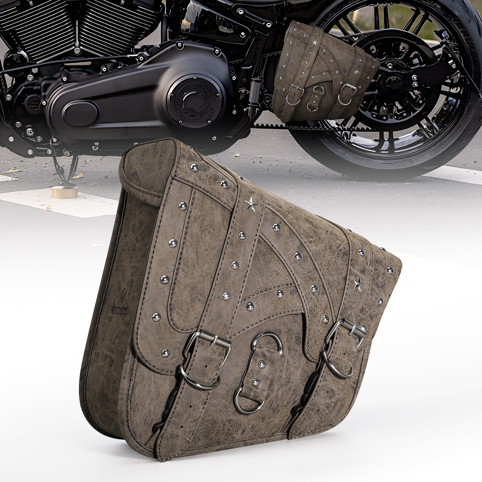 Vintage Swingarm Tool Storage Bag For Harley Softail Heritage Breakout Fatboy